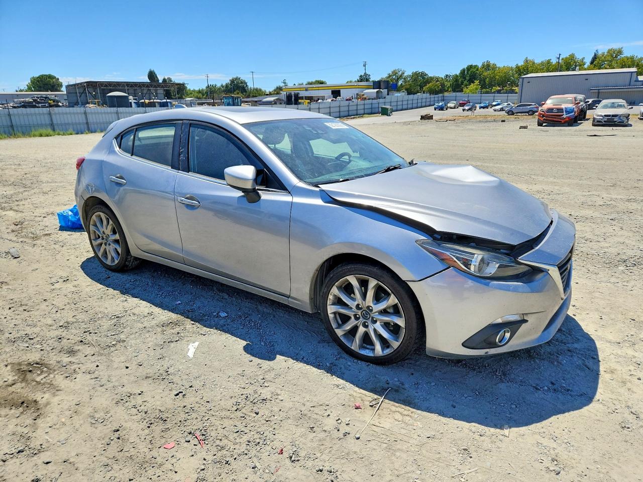 2015 Mazda 3 Grand Touring Silver vin: JM1BM1M3XF1256737