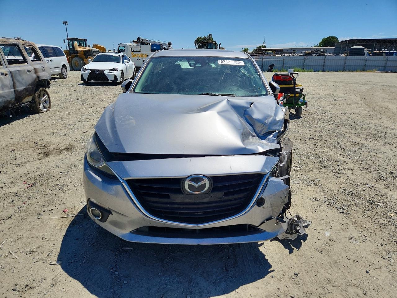 2015 Mazda 3 Grand Touring Silver vin: JM1BM1M3XF1256737