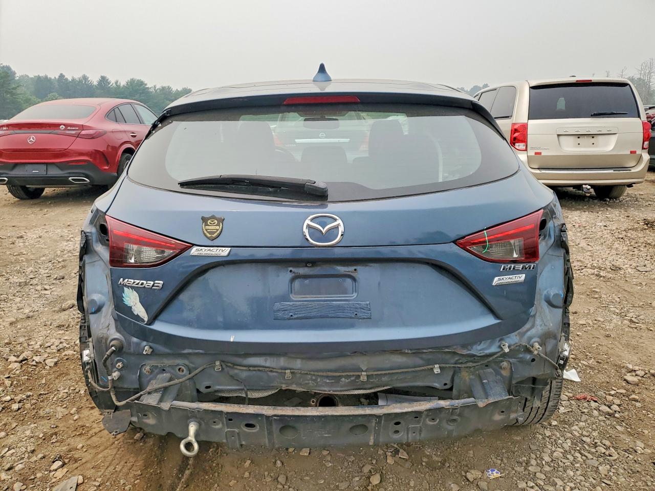 2015 Mazda 3 Grand Touring Blue vin: JM1BM1M70F1234443