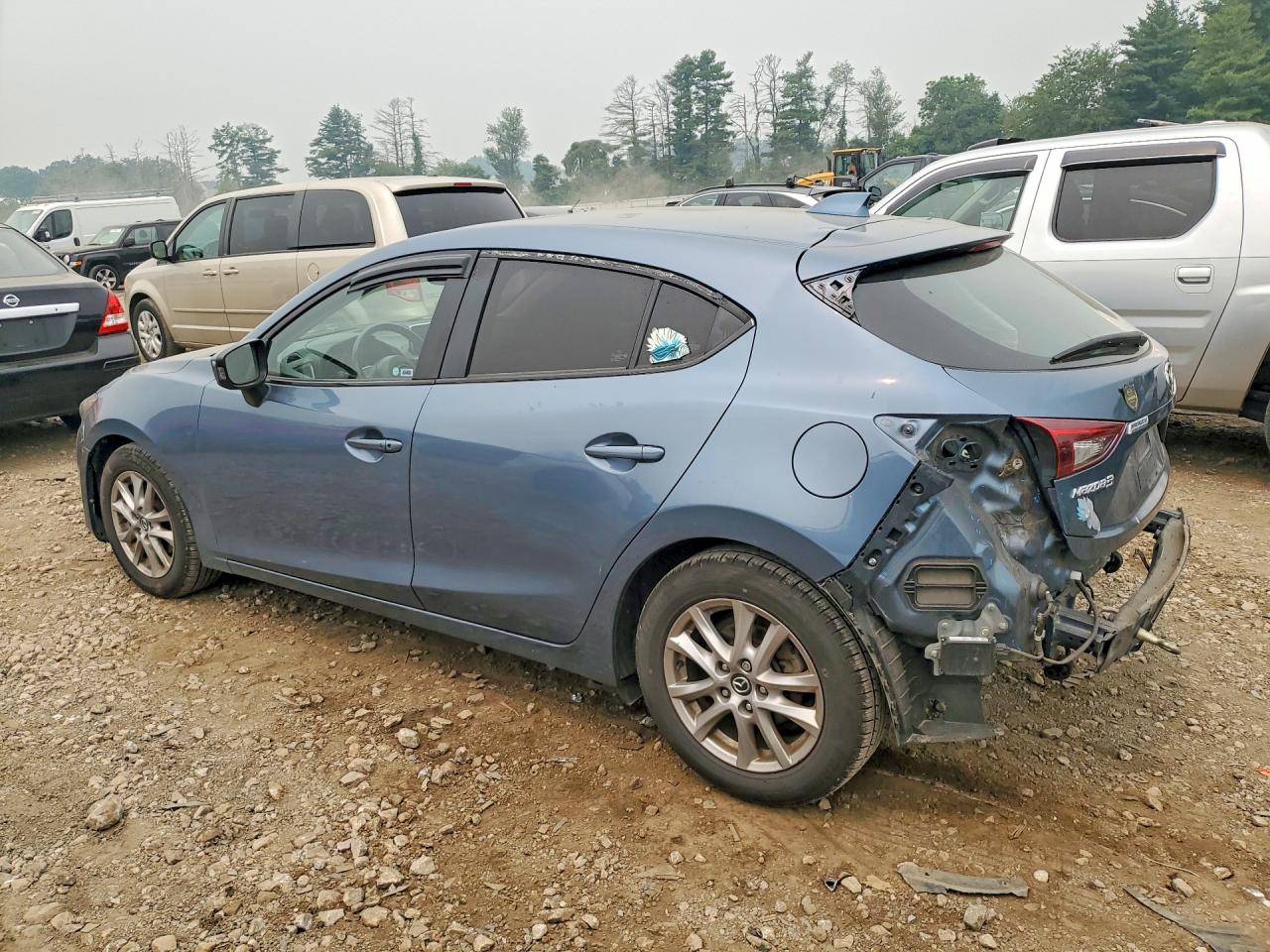 2015 Mazda 3 Grand Touring Blue vin: JM1BM1M70F1234443