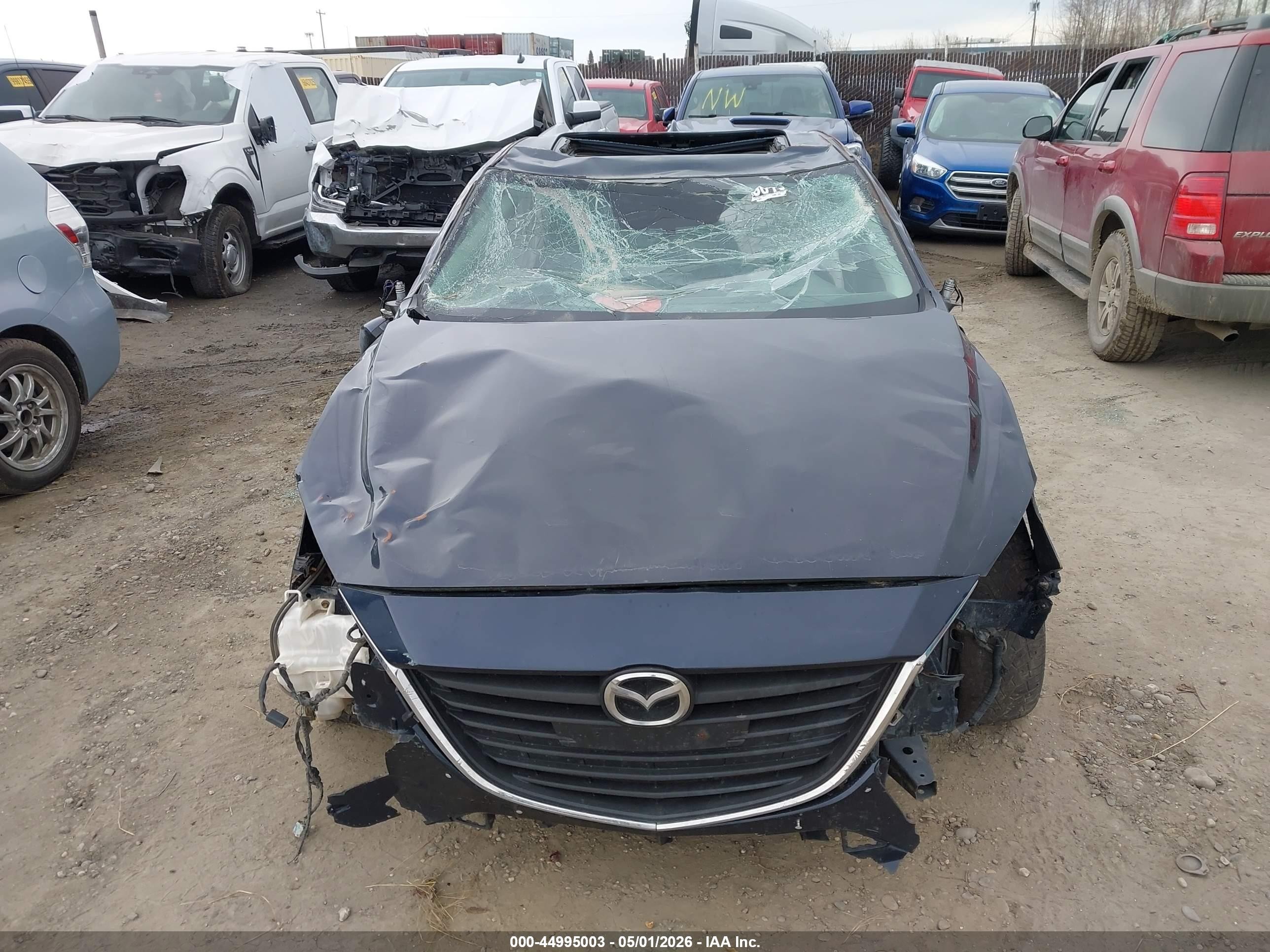 2015 Mazda Mazda3 I Grand Touring Dark Blue vin: JM1BM1M70F1239299