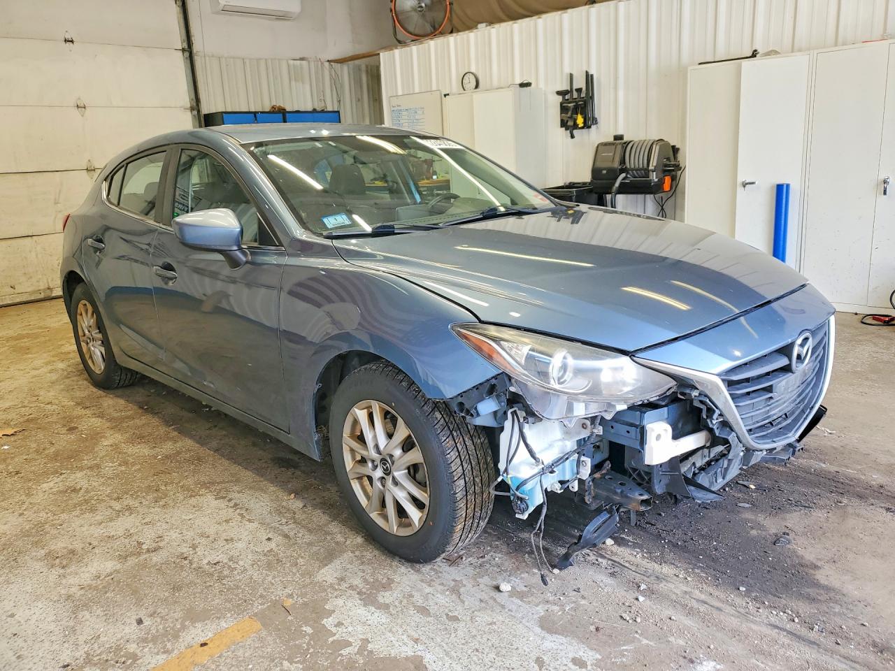 2015 Mazda 3 Grand Touring Blue vin: JM1BM1M70F1242414
