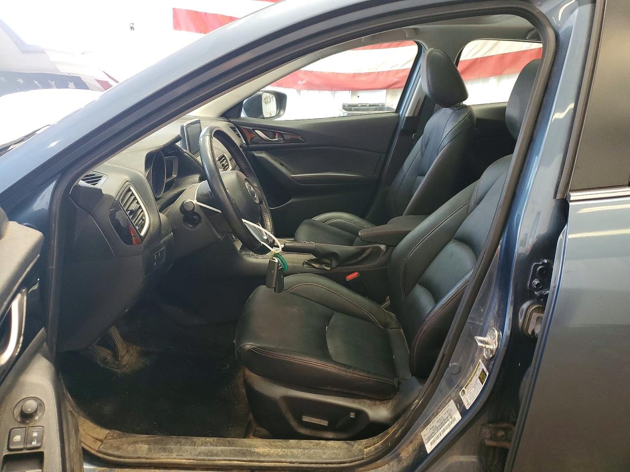 2015 Mazda 3 Grand Touring Blue vin: JM1BM1M70F1242414