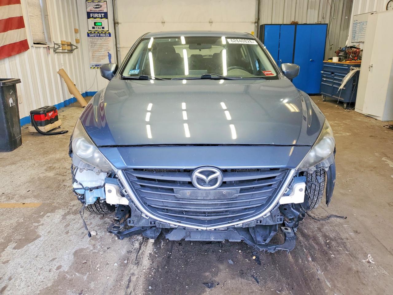 2015 Mazda 3 Grand Touring Blue vin: JM1BM1M70F1242414