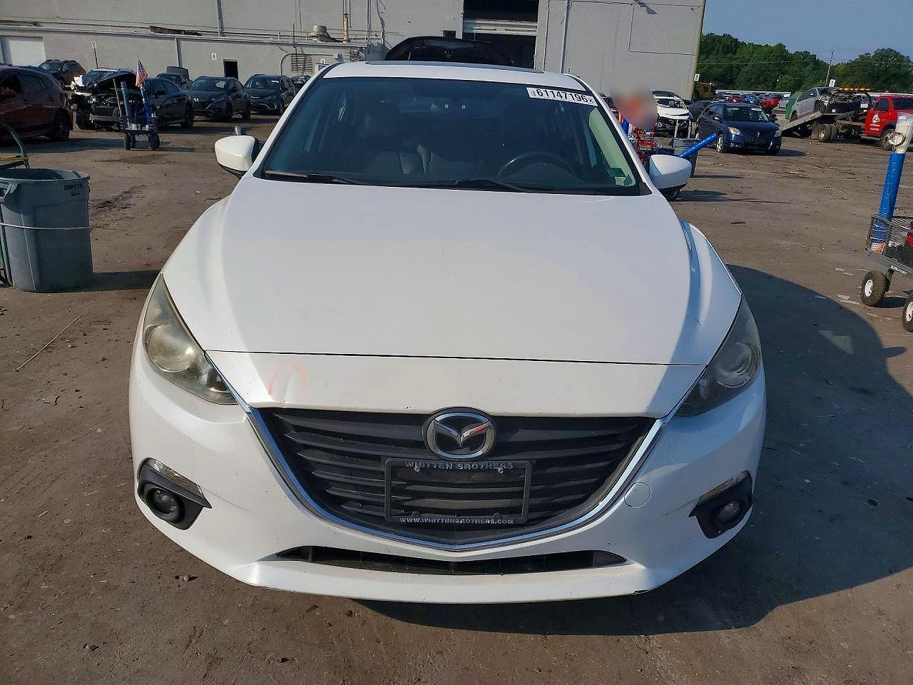2015 Mazda 3 Grand Touring White vin: JM1BM1M71F1221880