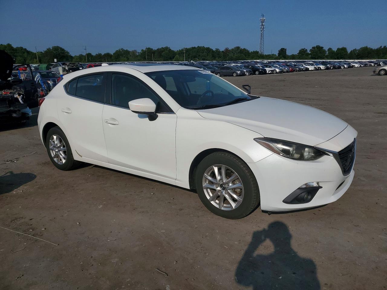 2015 Mazda 3 Grand Touring White vin: JM1BM1M71F1221880