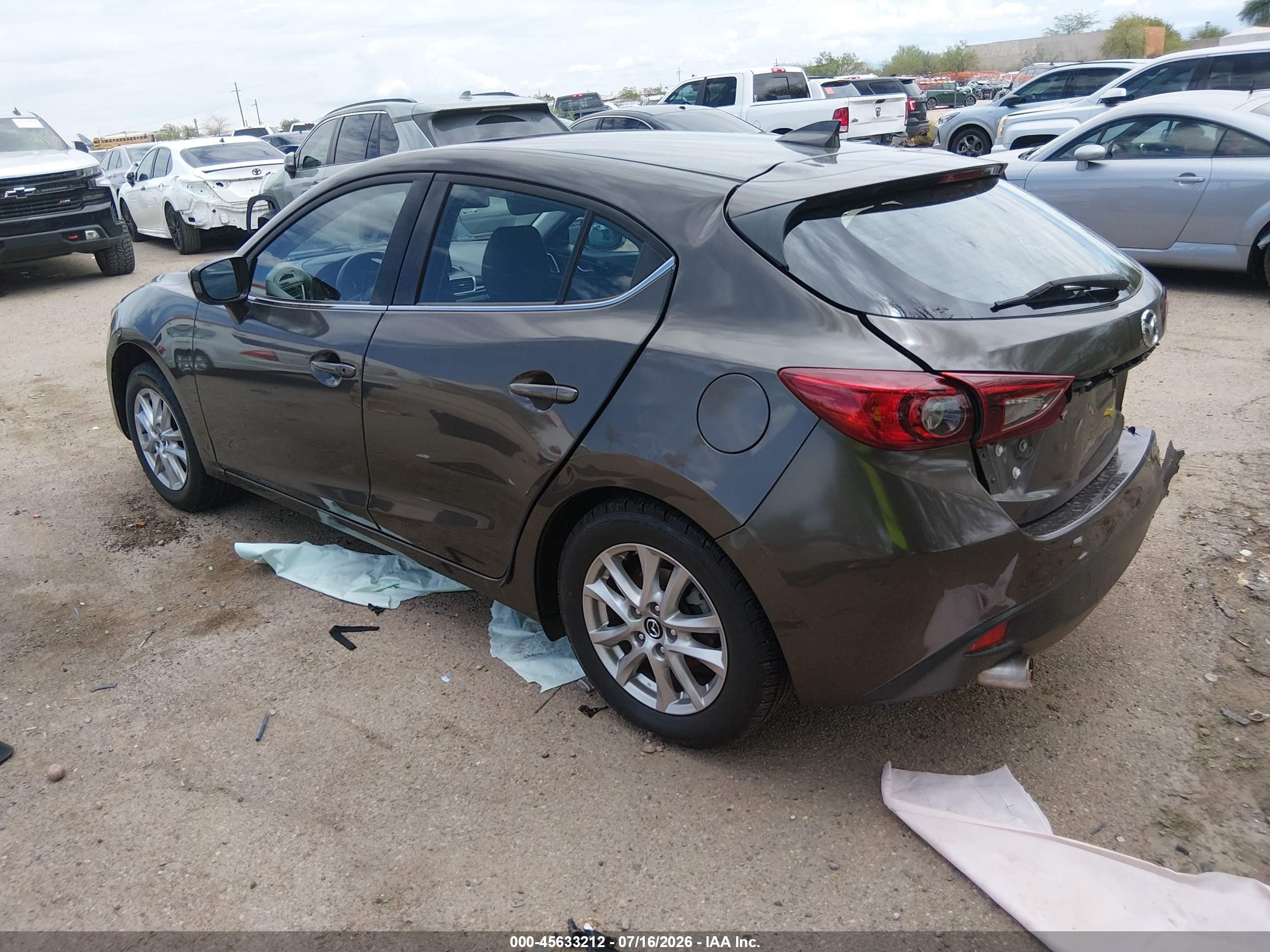 2015 Mazda Mazda3 I Grand Touring Gray vin: JM1BM1M71F1274529