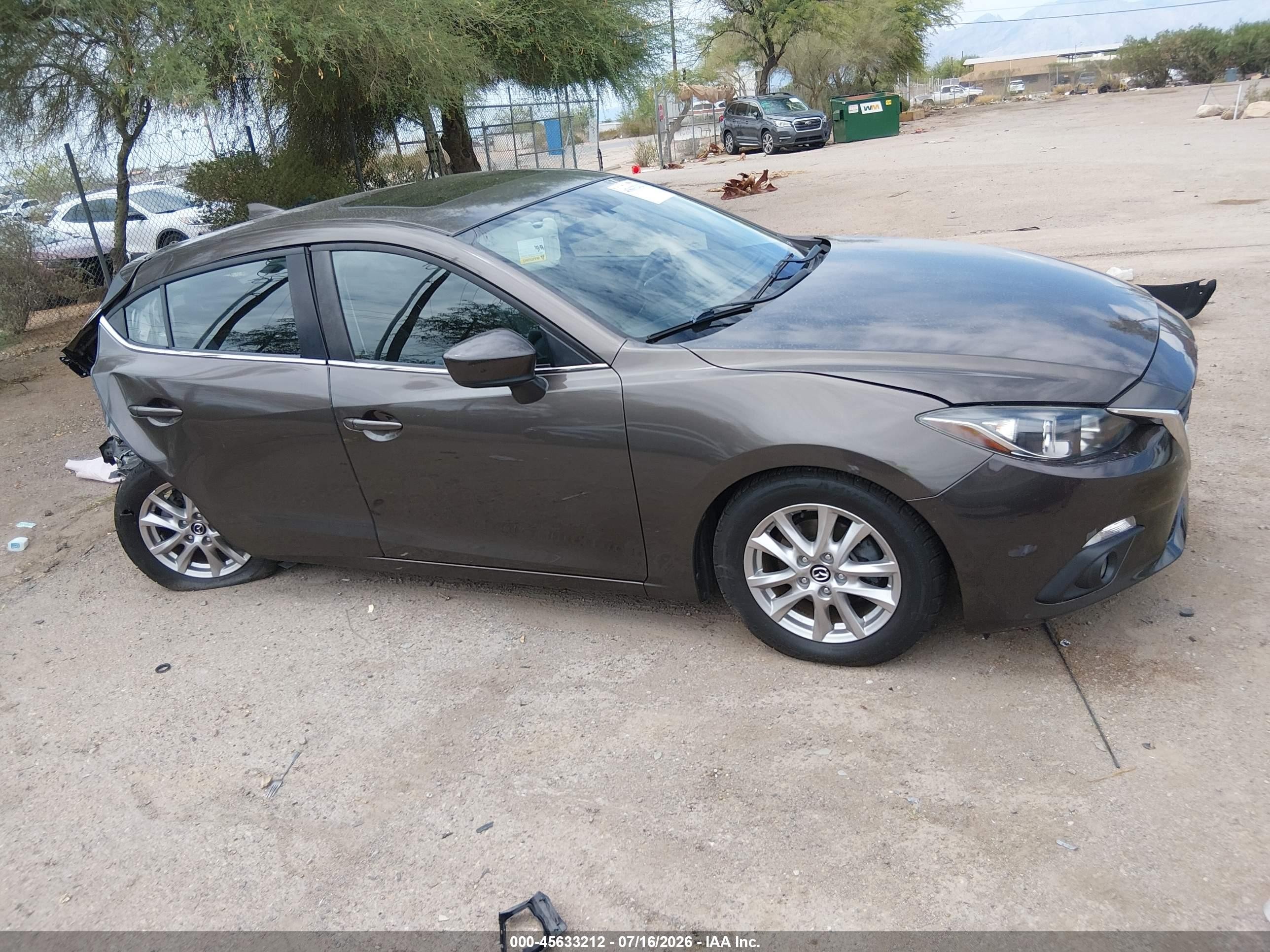 2015 Mazda Mazda3 I Grand Touring Gray vin: JM1BM1M71F1274529