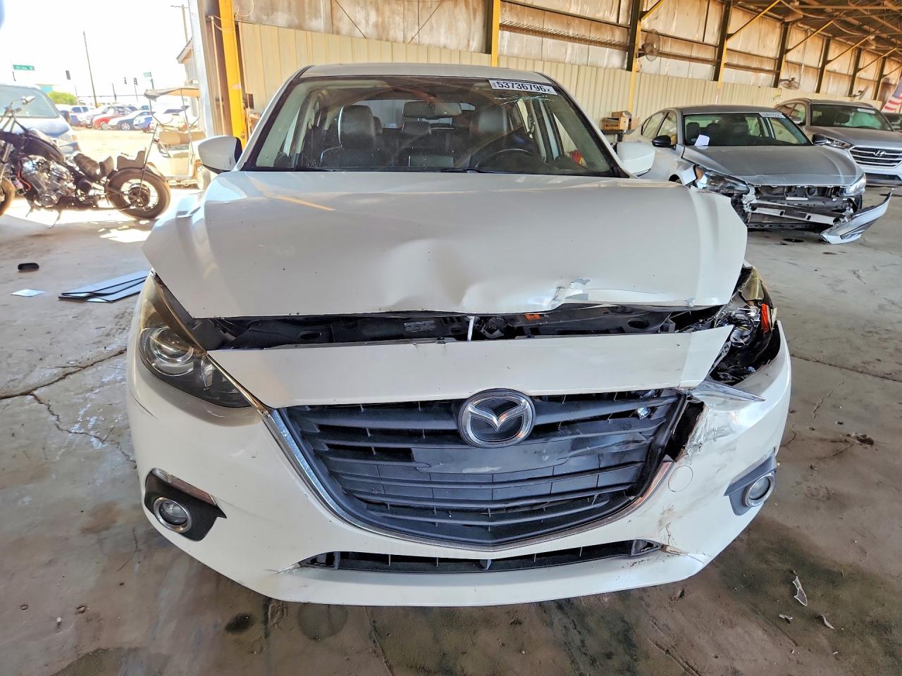 2014 Mazda 3 Grand Touring Белый vin: JM1BM1M72E1216847