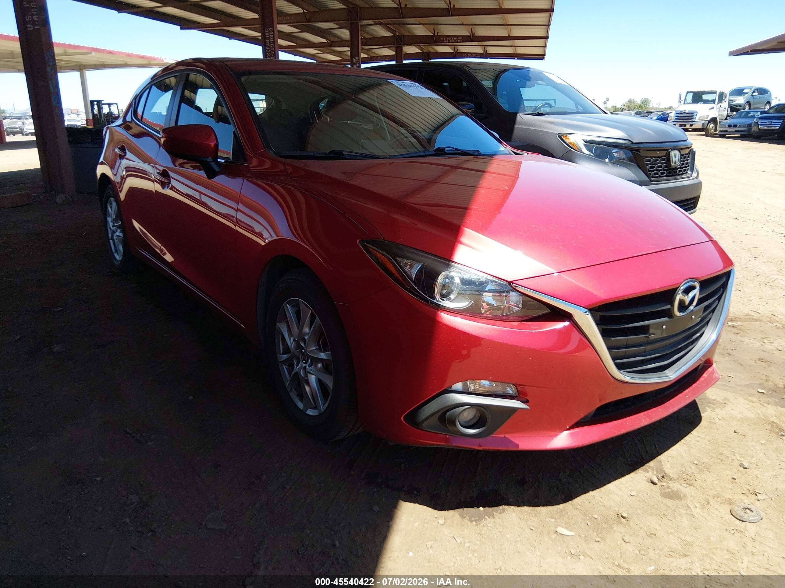 2015 Mazda Mazda3 I Grand Touring Red vin: JM1BM1M72F1241569