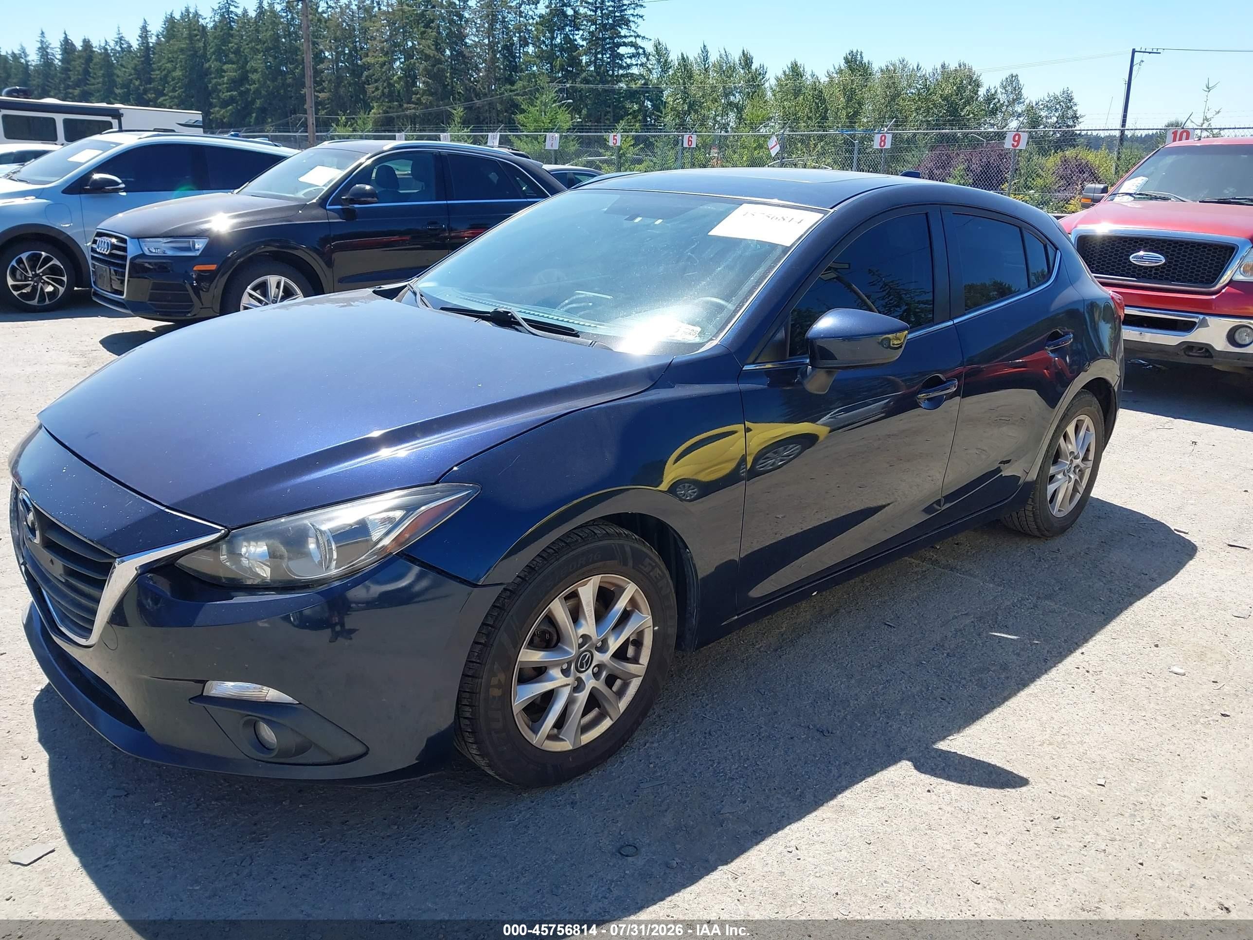 2015 Mazda Mazda3 I Grand Touring Синий vin: JM1BM1M73F1240365