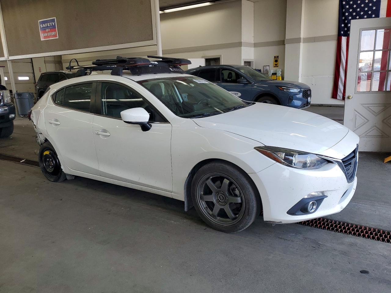 2014 Mazda 3 Grand Touring White vin: JM1BM1M74E1140399