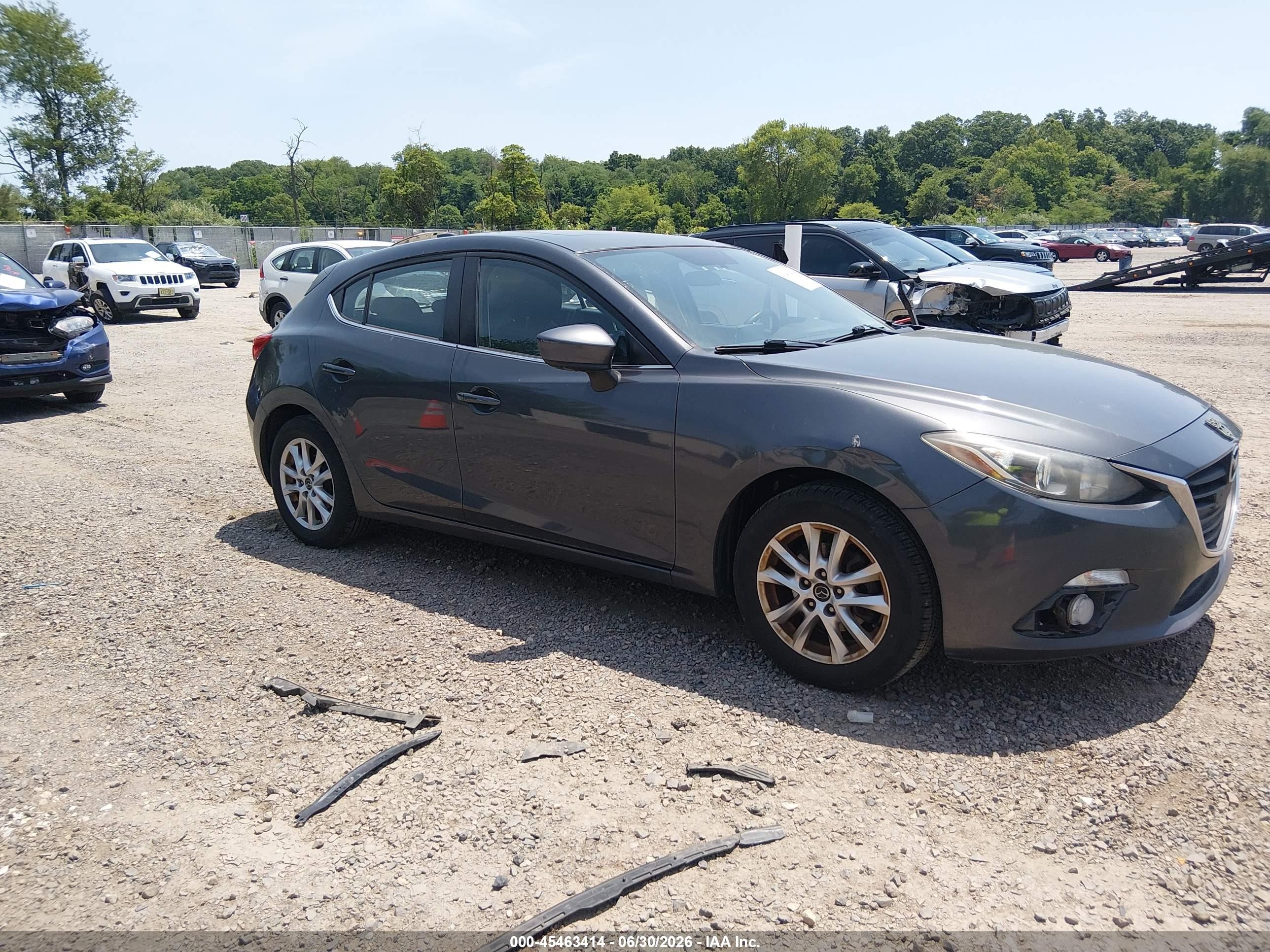 2015 Mazda Mazda3 I Grand Touring Gray vin: JM1BM1M74F1253027