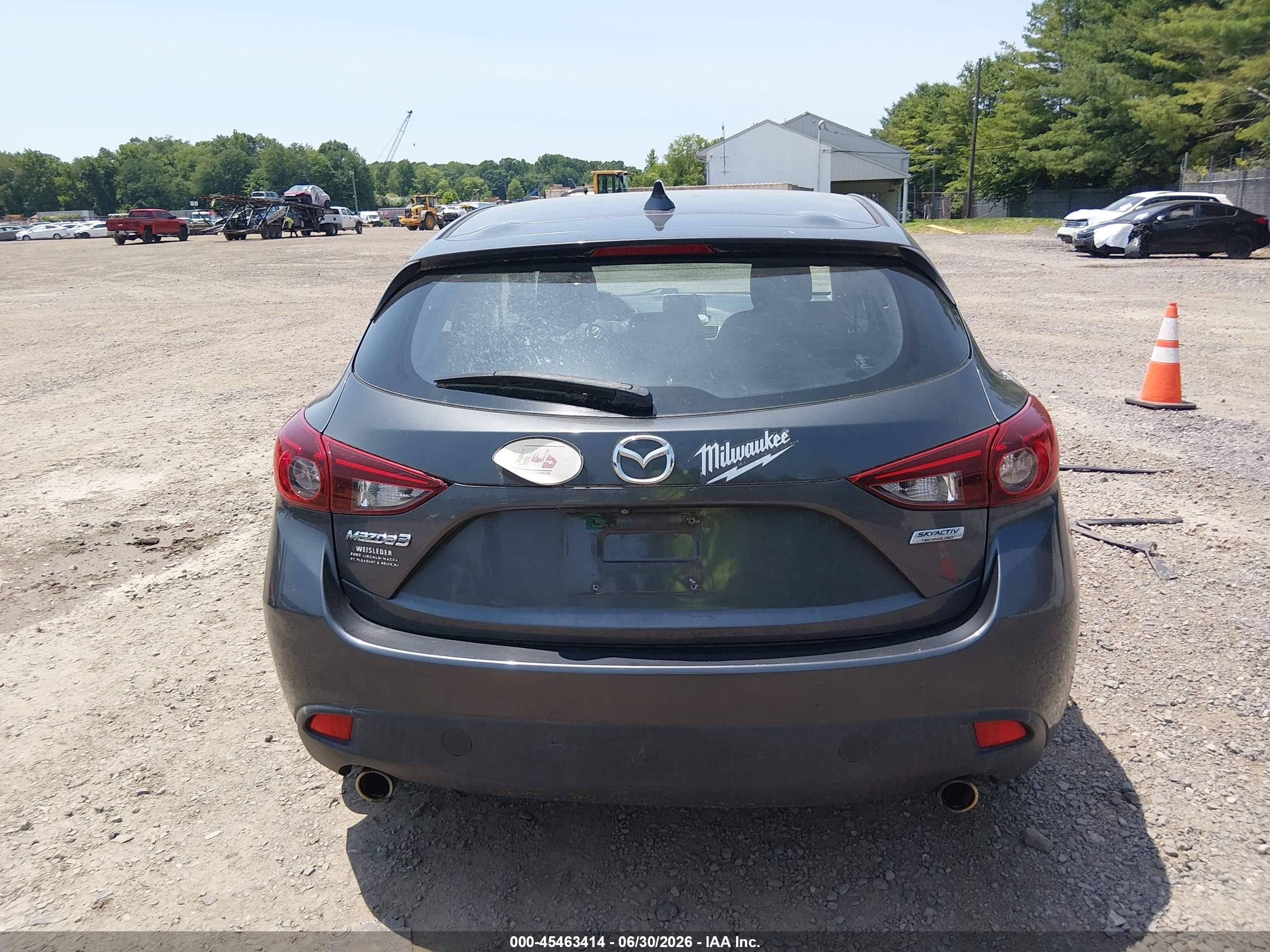 2015 Mazda Mazda3 I Grand Touring Gray vin: JM1BM1M74F1253027