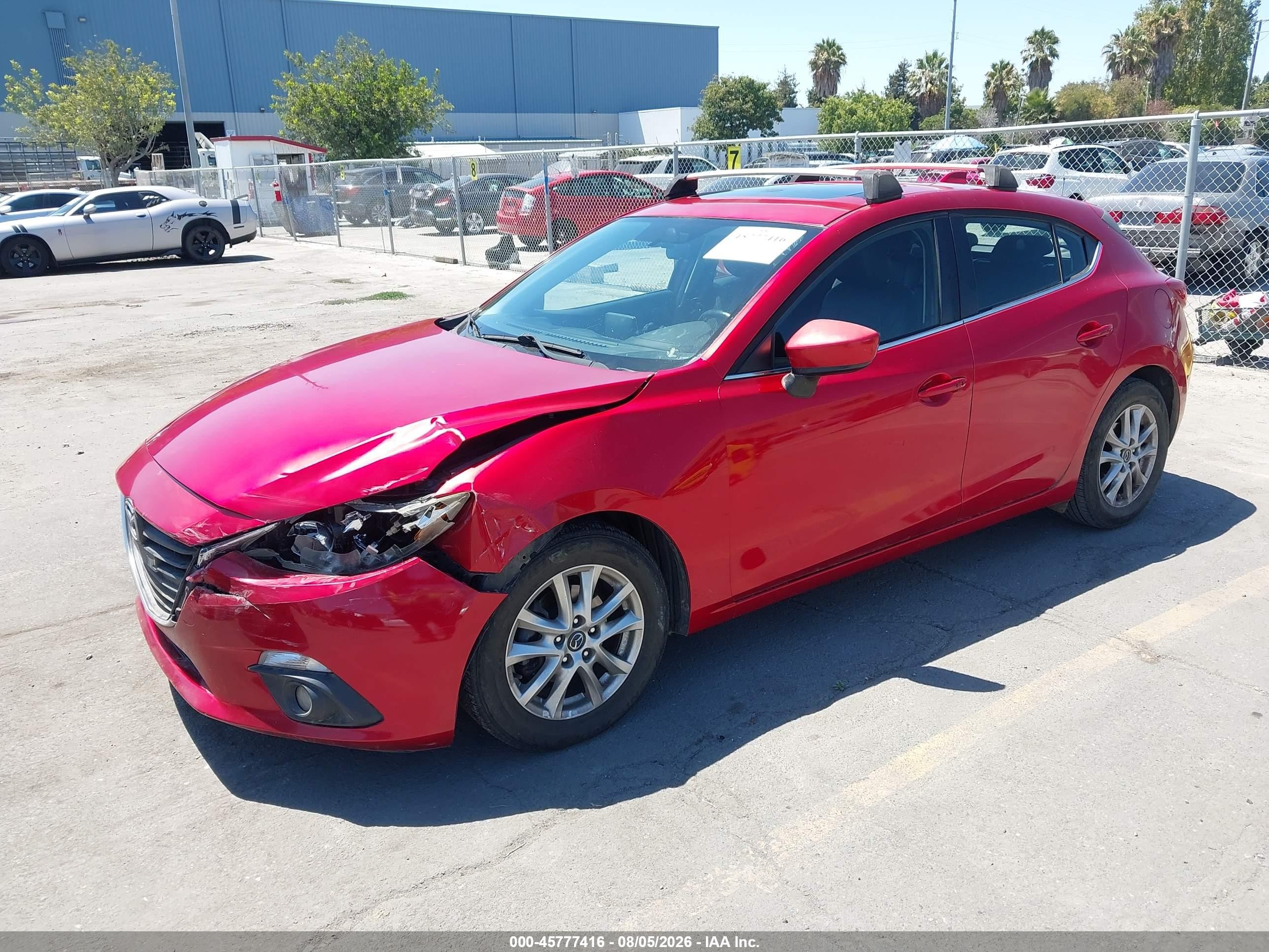2015 Mazda Mazda3 I Grand Touring Red vin: JM1BM1M75F1241078