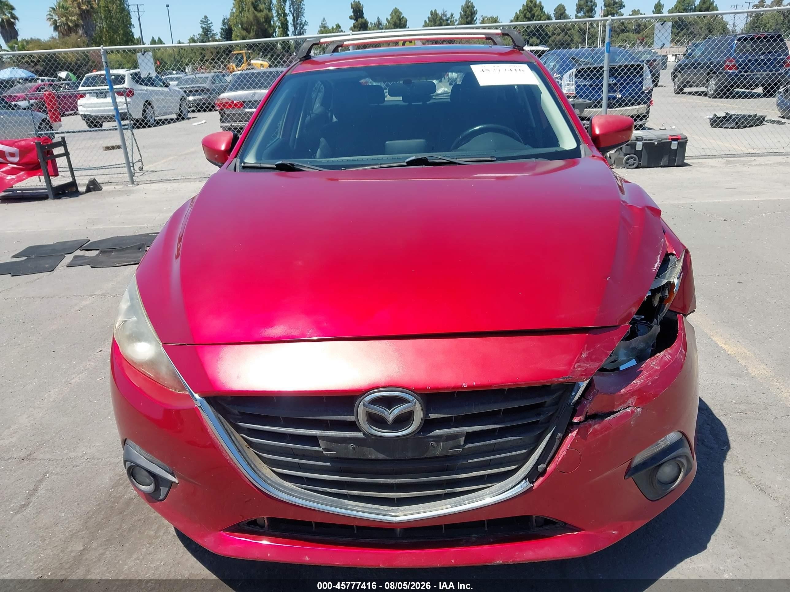 2015 Mazda Mazda3 I Grand Touring Red vin: JM1BM1M75F1241078