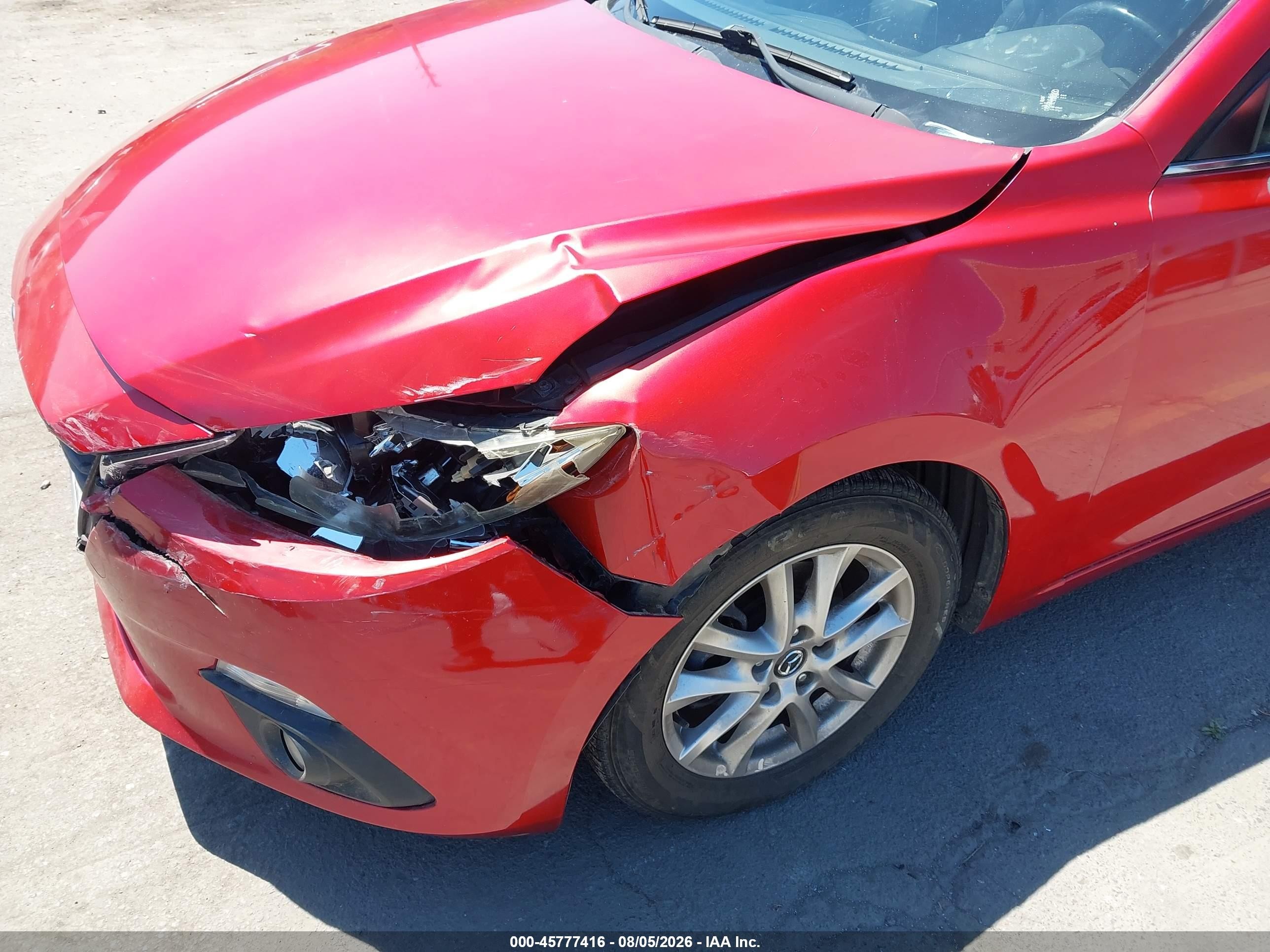 2015 Mazda Mazda3 I Grand Touring Red vin: JM1BM1M75F1241078