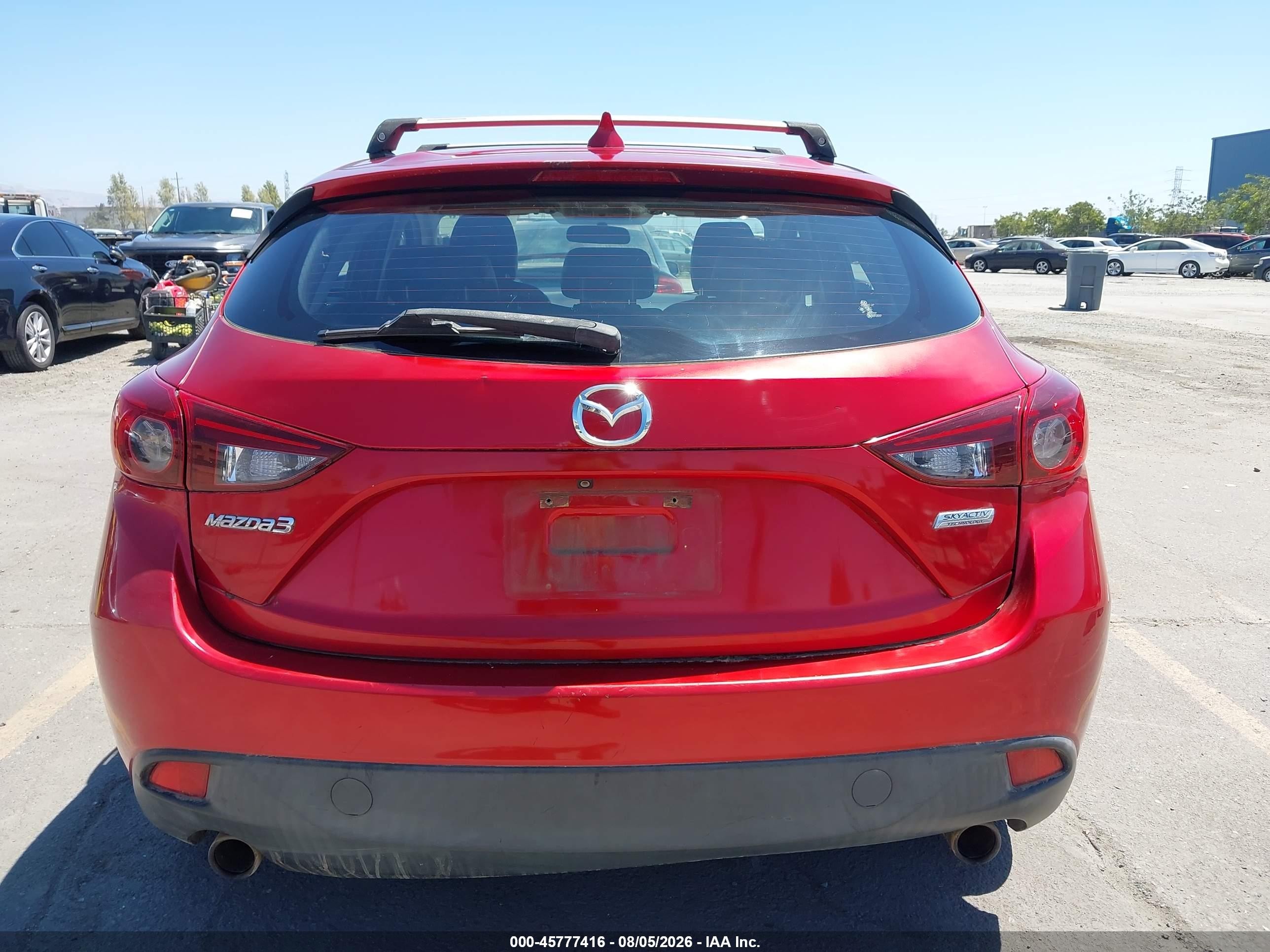 2015 Mazda Mazda3 I Grand Touring Red vin: JM1BM1M75F1241078