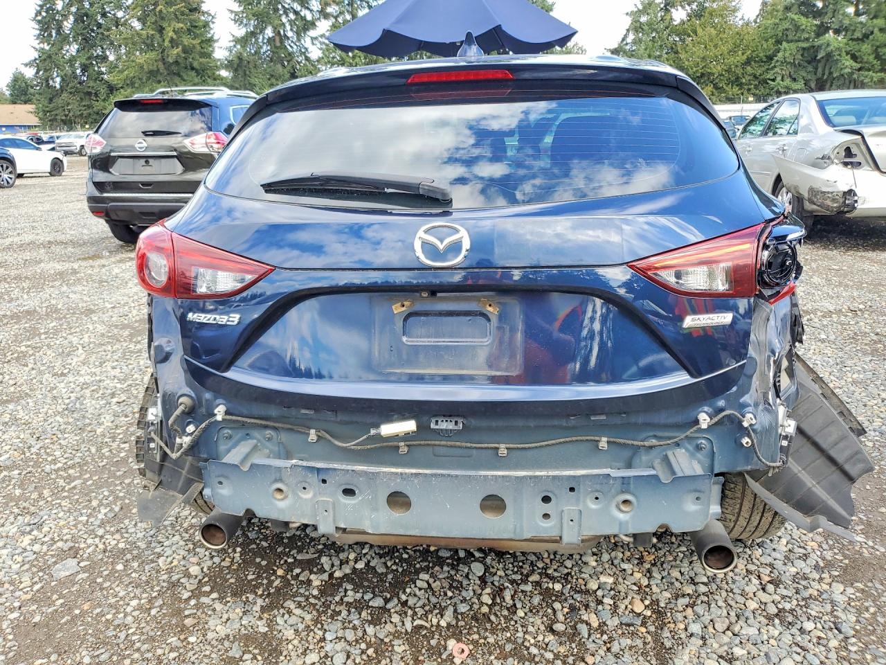 2014 Mazda 3 Grand Touring Blue vin: JM1BM1M76E1200375
