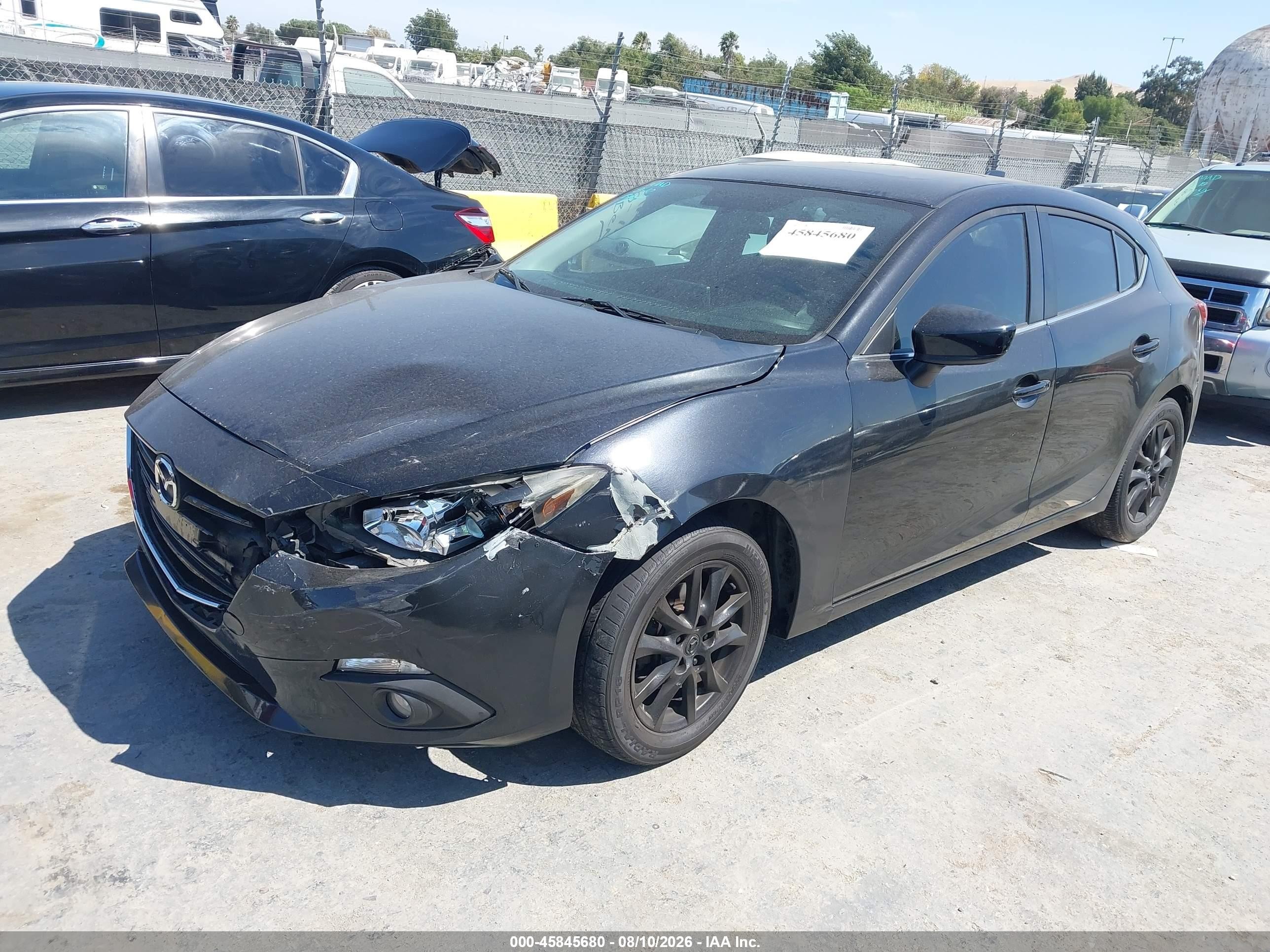2014 Mazda Mazda3 I Grand Touring Black vin: JM1BM1M76E1201994