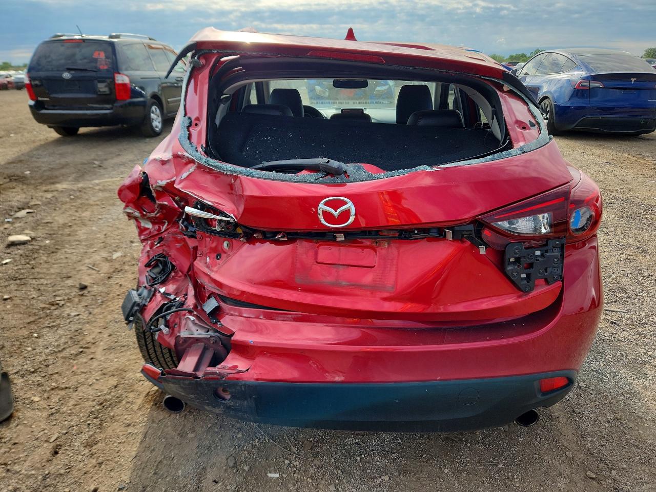 2014 Mazda 3 Grand Touring Red vin: JM1BM1M76E1214860