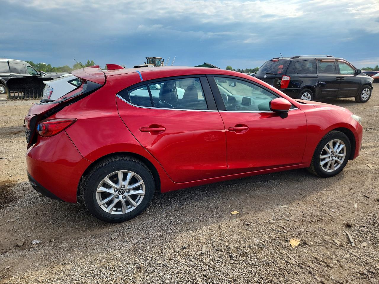2014 Mazda 3 Grand Touring Red vin: JM1BM1M76E1214860