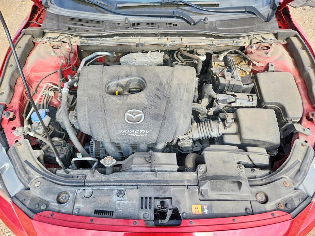 2014 Mazda 3 Grand Touring Red vin: JM1BM1M76E1214860