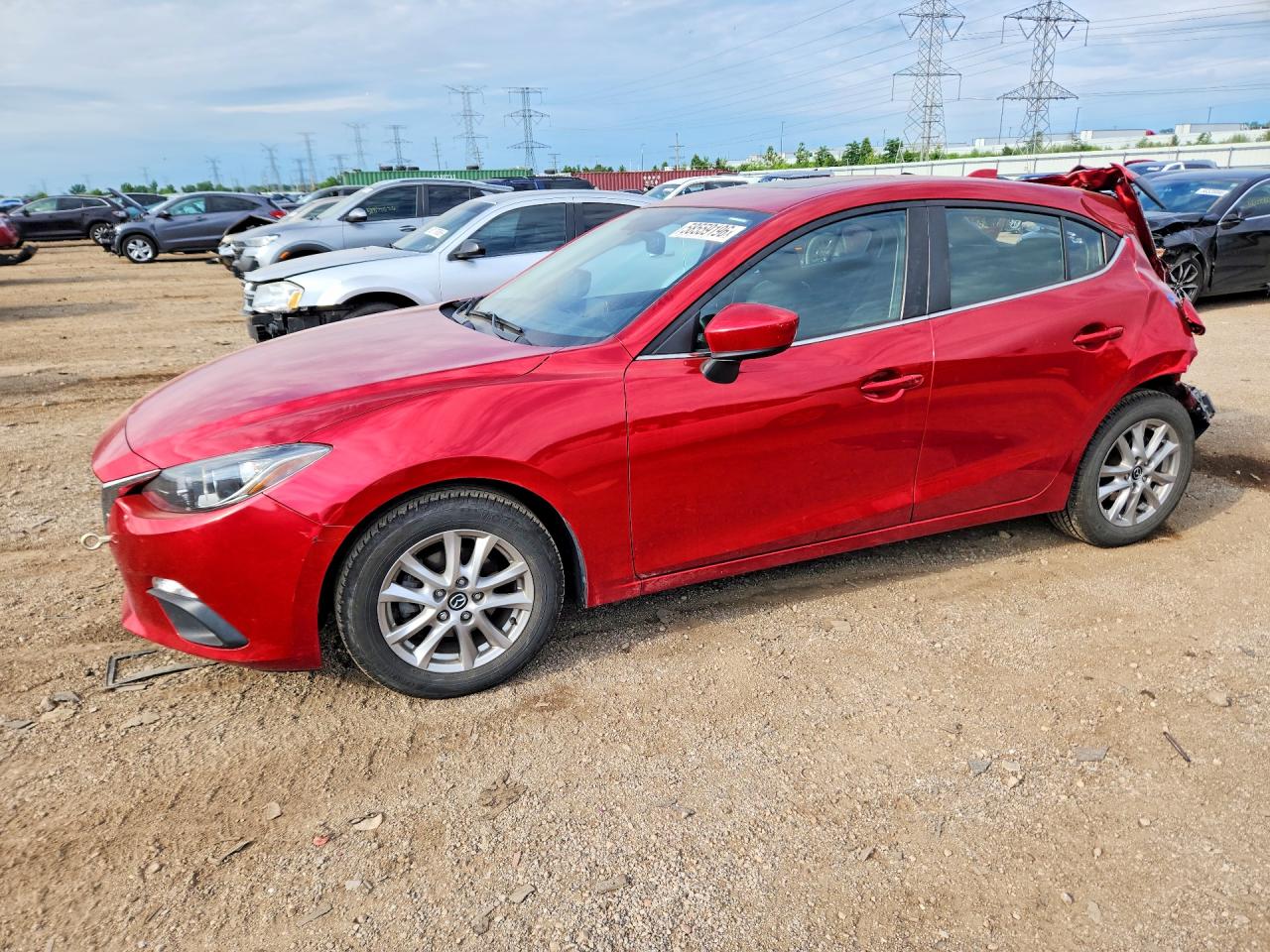 2014 Mazda 3 Grand Touring Red vin: JM1BM1M76E1214860