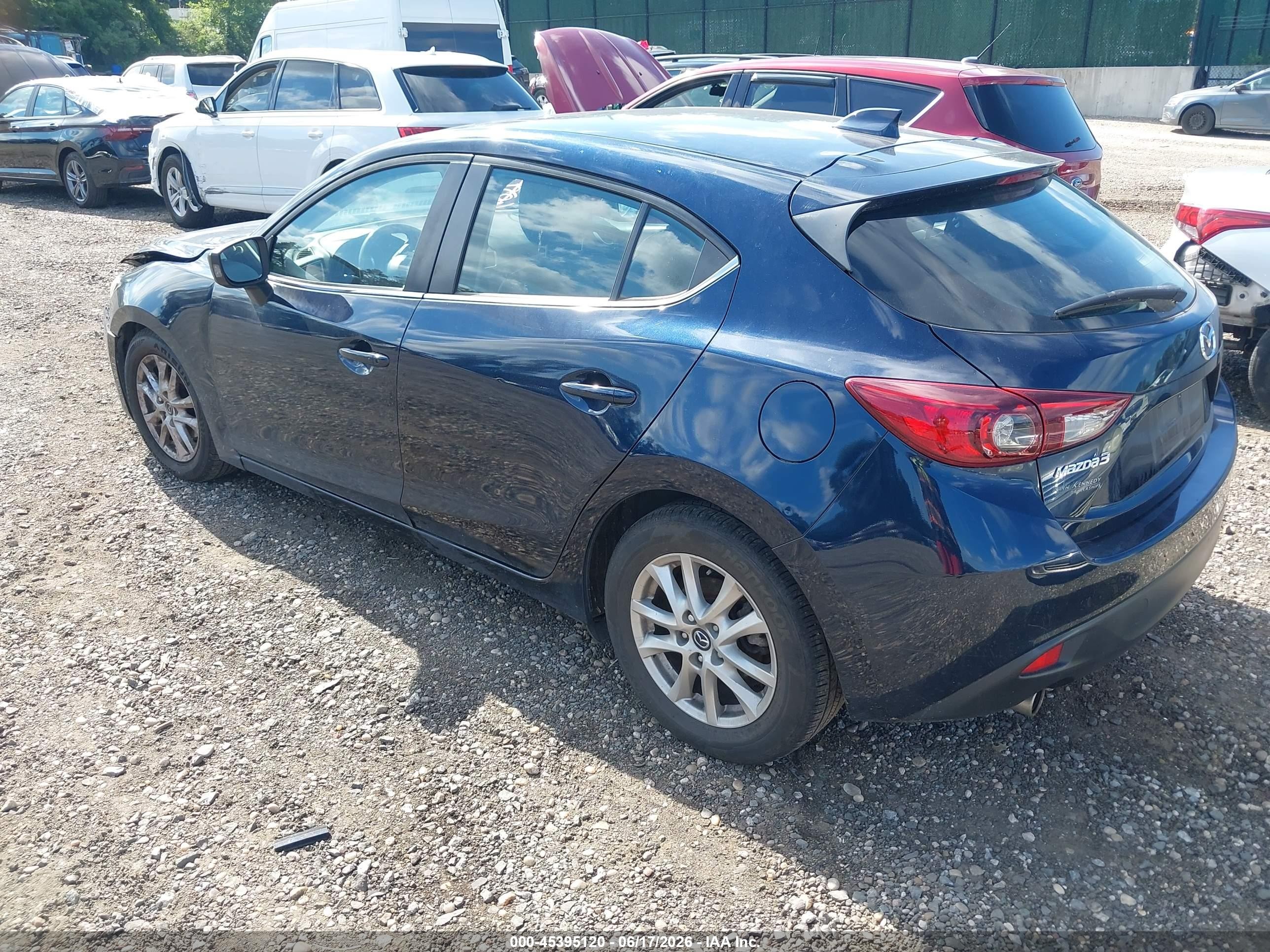 2014 Mazda Mazda3 I Grand Touring Blue vin: JM1BM1M77E1158833