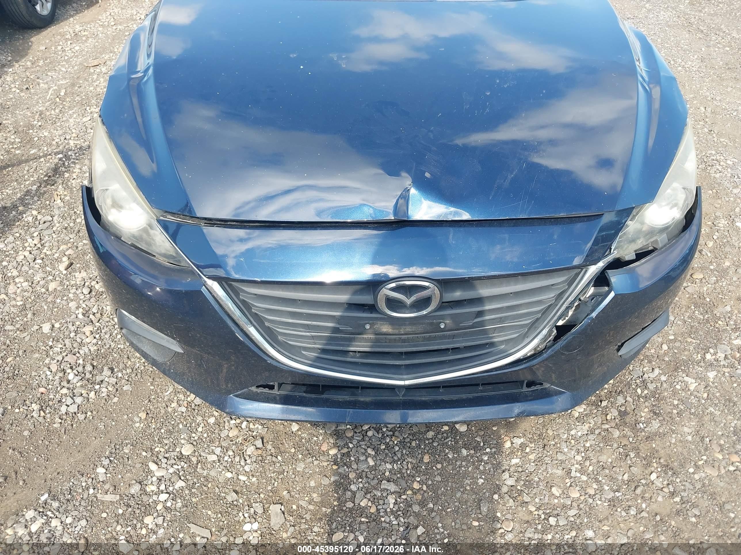 2014 Mazda Mazda3 I Grand Touring Blue vin: JM1BM1M77E1158833