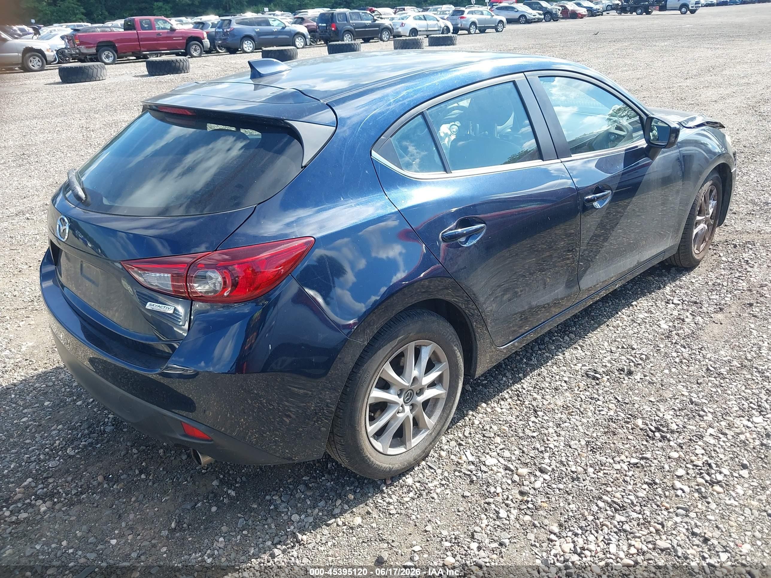 2014 Mazda Mazda3 I Grand Touring Blue vin: JM1BM1M77E1158833