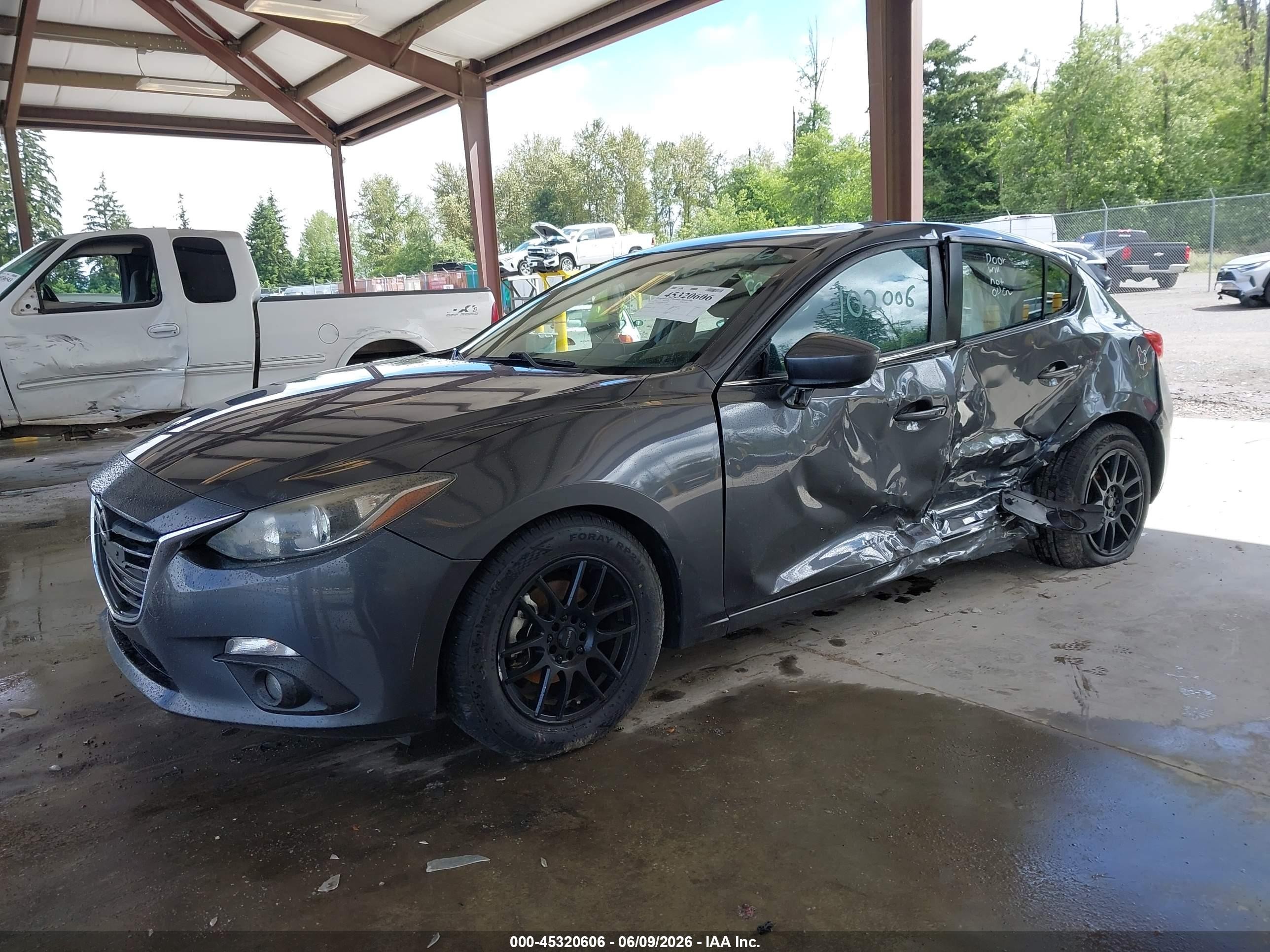 2015 Mazda Mazda3 I Grand Touring Gray vin: JM1BM1M78F1233704