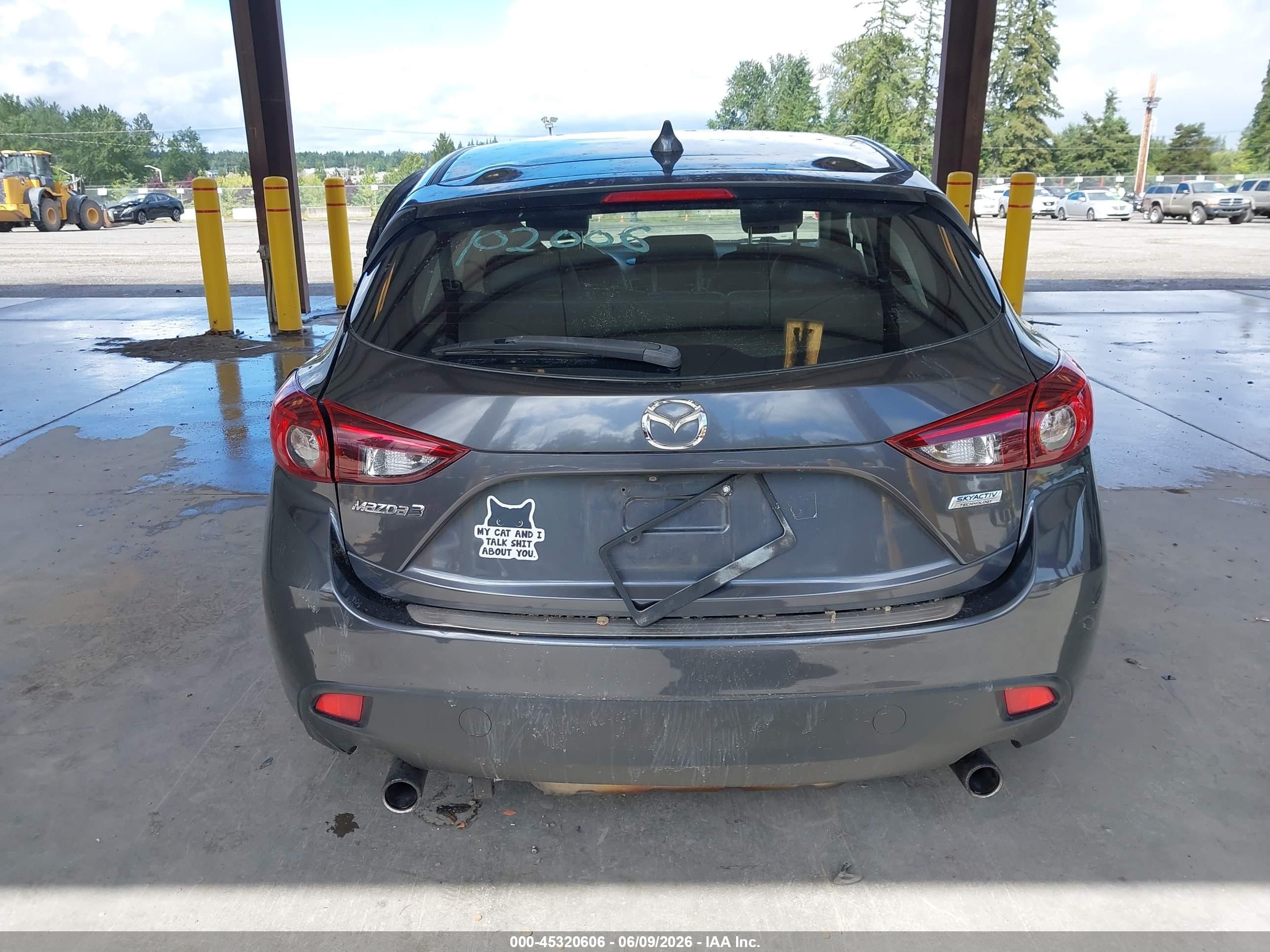 2015 Mazda Mazda3 I Grand Touring Gray vin: JM1BM1M78F1233704