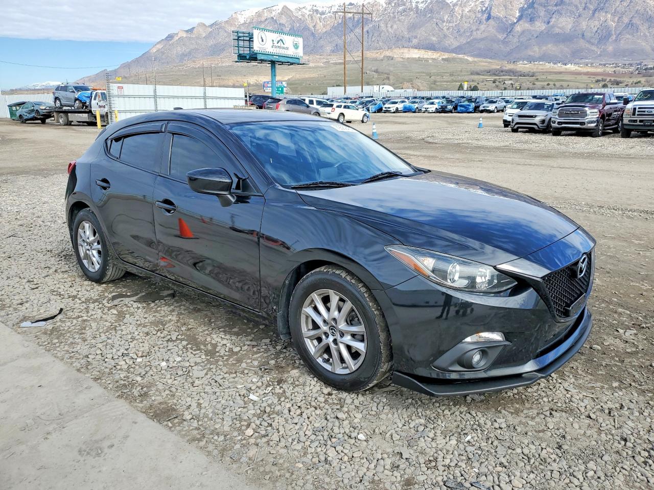 2015 Mazda 3 Grand Touring Black vin: JM1BM1M78F1234058