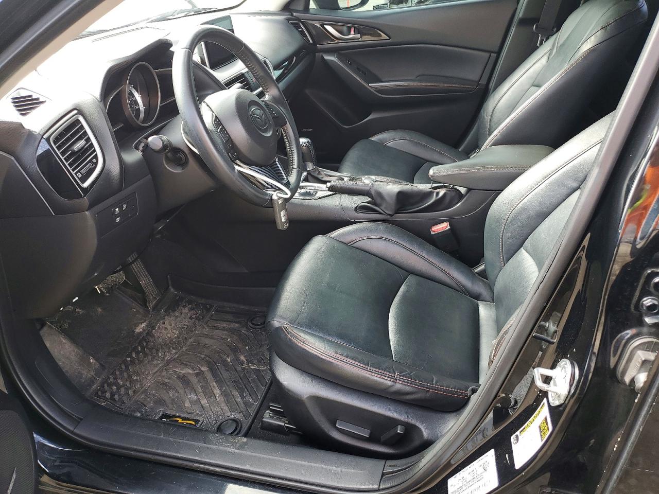2015 Mazda 3 Grand Touring Black vin: JM1BM1M78F1234058
