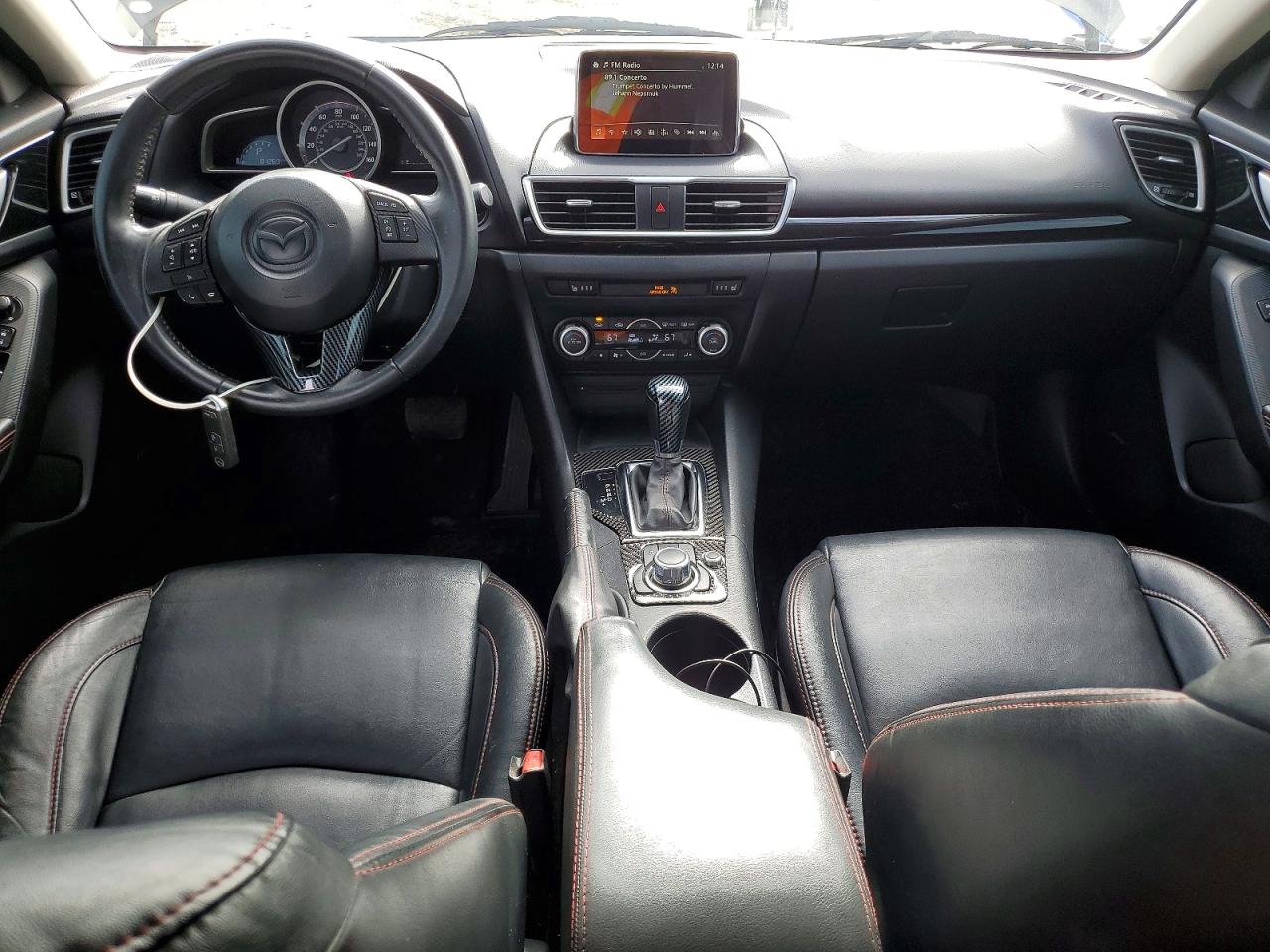 2015 Mazda 3 Grand Touring Black vin: JM1BM1M78F1234058