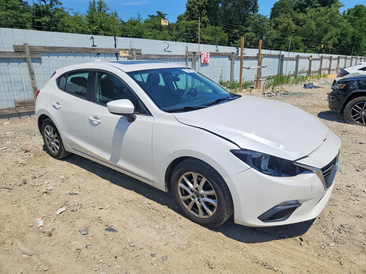 2014 Mazda 3 Grand Touring White vin: JM1BM1M79E1149986