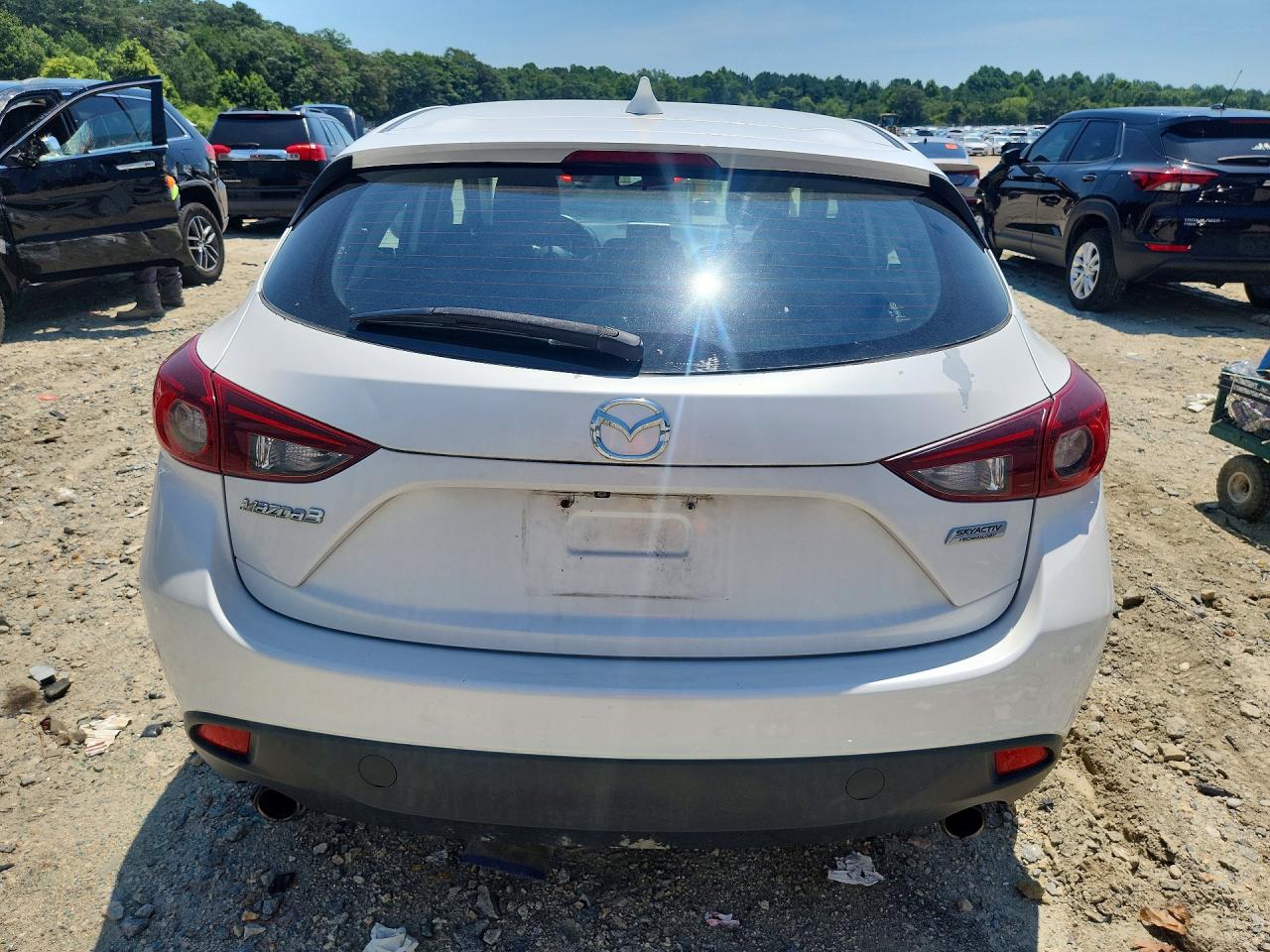 2014 Mazda 3 Grand Touring White vin: JM1BM1M79E1149986