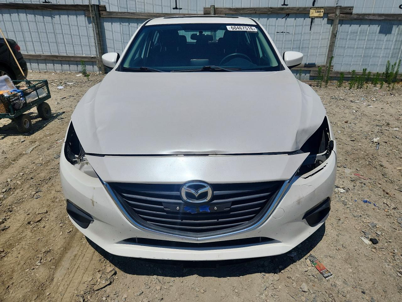 2014 Mazda 3 Grand Touring White vin: JM1BM1M79E1149986