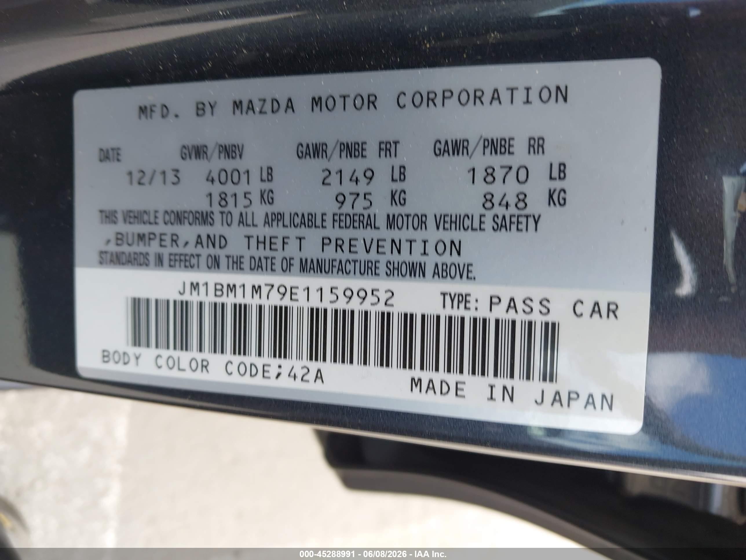 2014 Mazda Mazda3 I Grand Touring Gray vin: JM1BM1M79E1159952