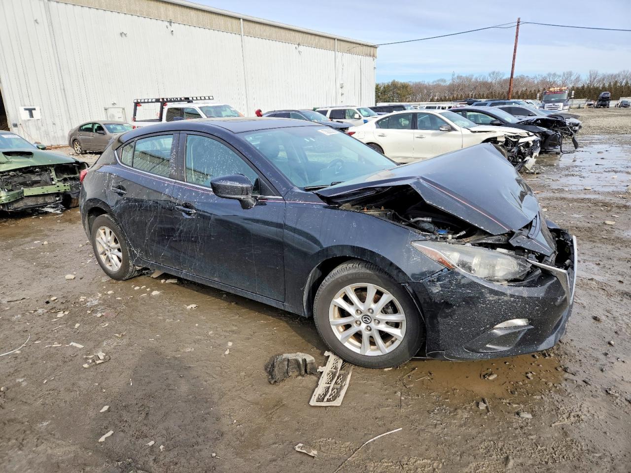 2014 Mazda 3 Grand Touring Black vin: JM1BM1M79E1213895
