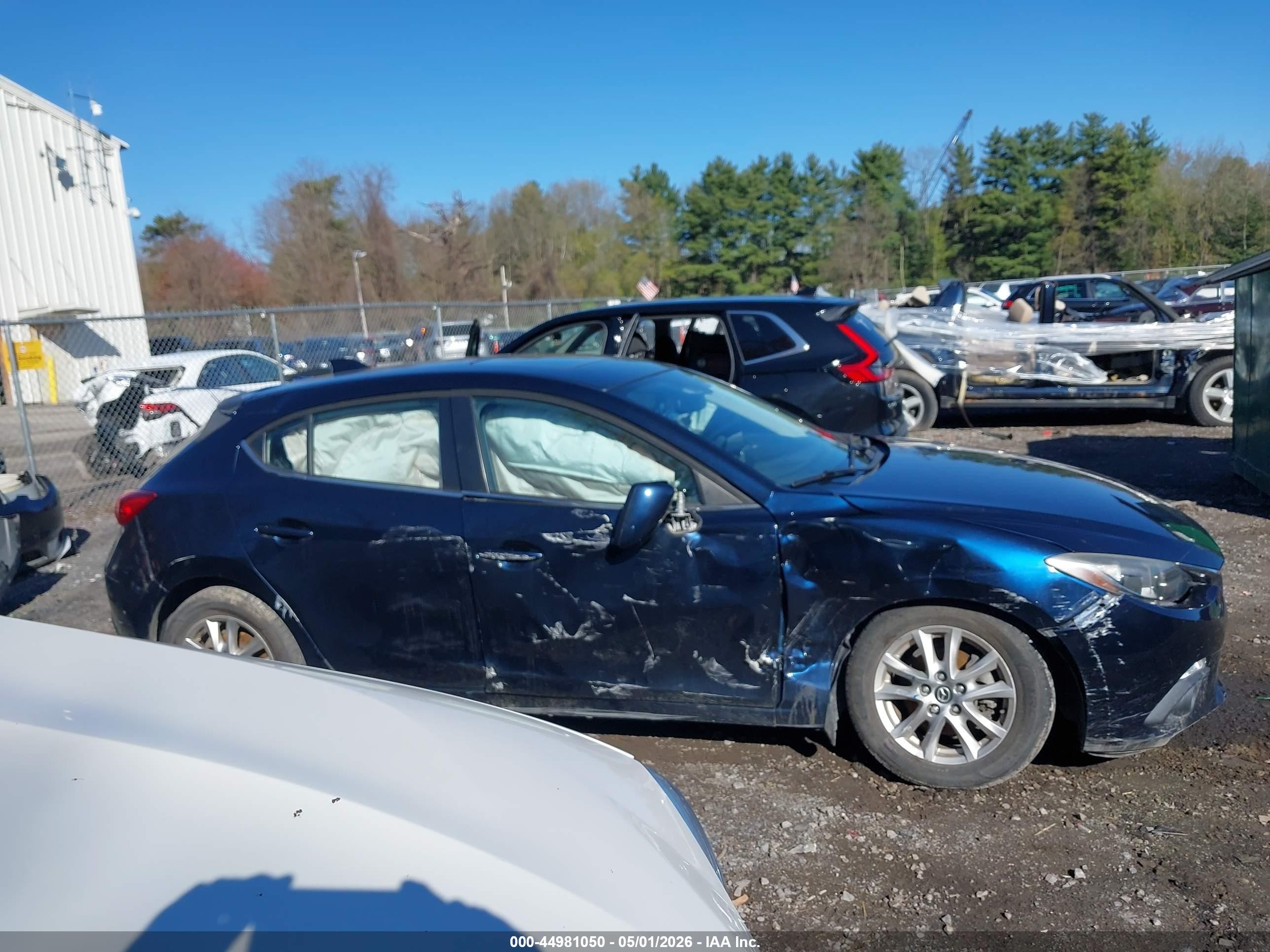 2015 Mazda Mazda3 I Grand Touring Blue vin: JM1BM1M7XF1233770