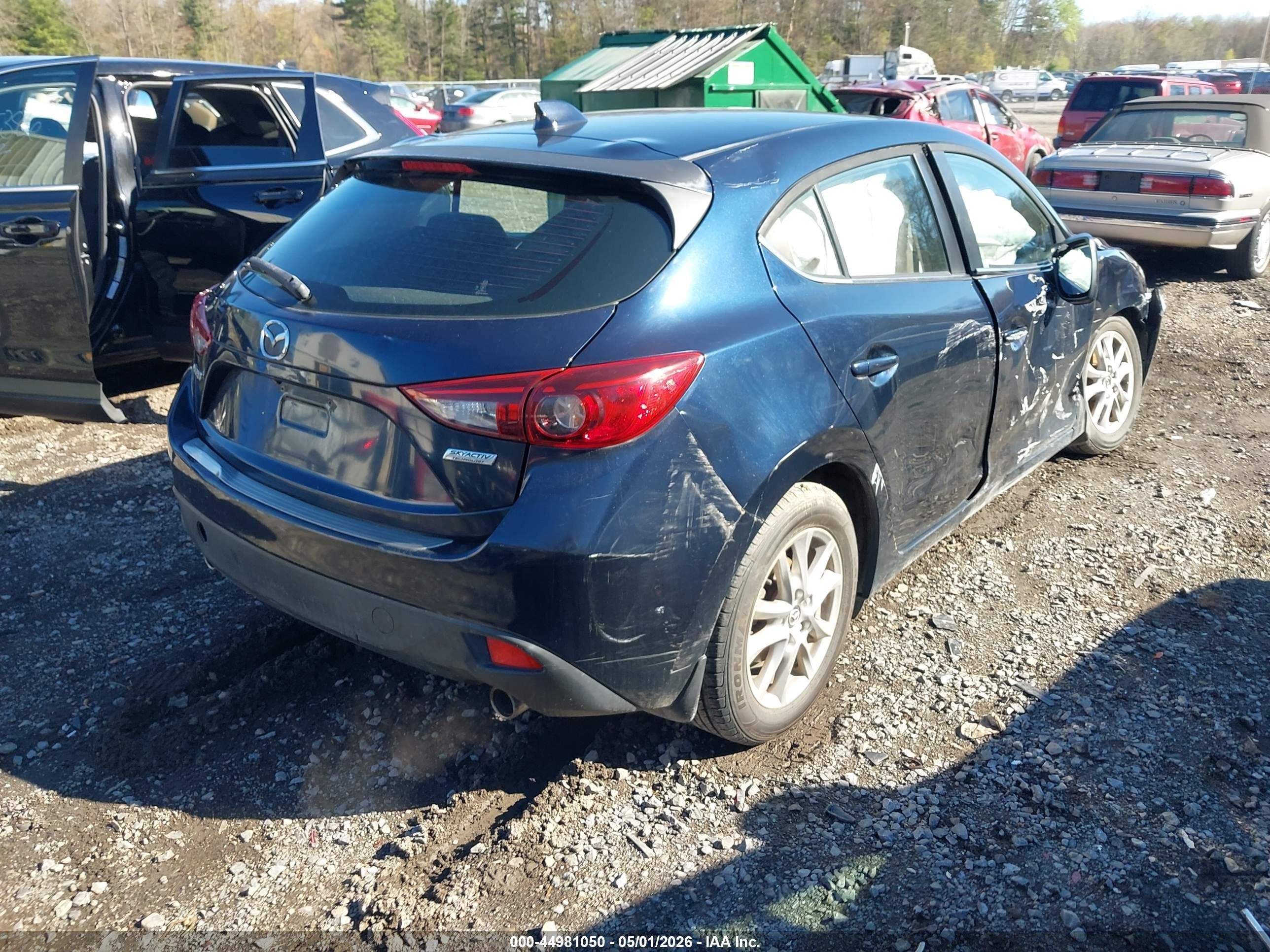 2015 Mazda Mazda3 I Grand Touring Blue vin: JM1BM1M7XF1233770