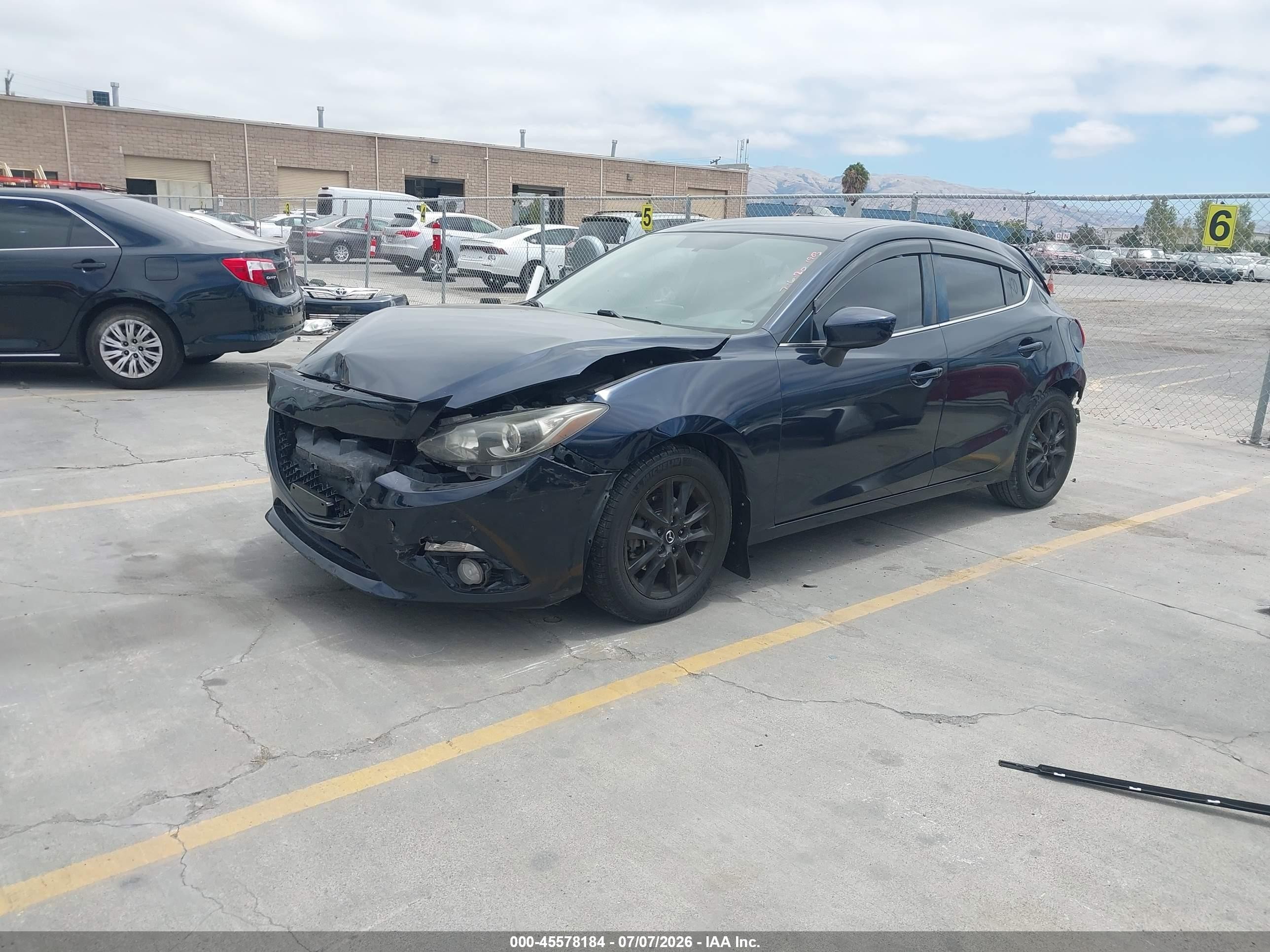 2015 Mazda Mazda3 I Grand Touring Blue vin: JM1BM1M7XF1233896