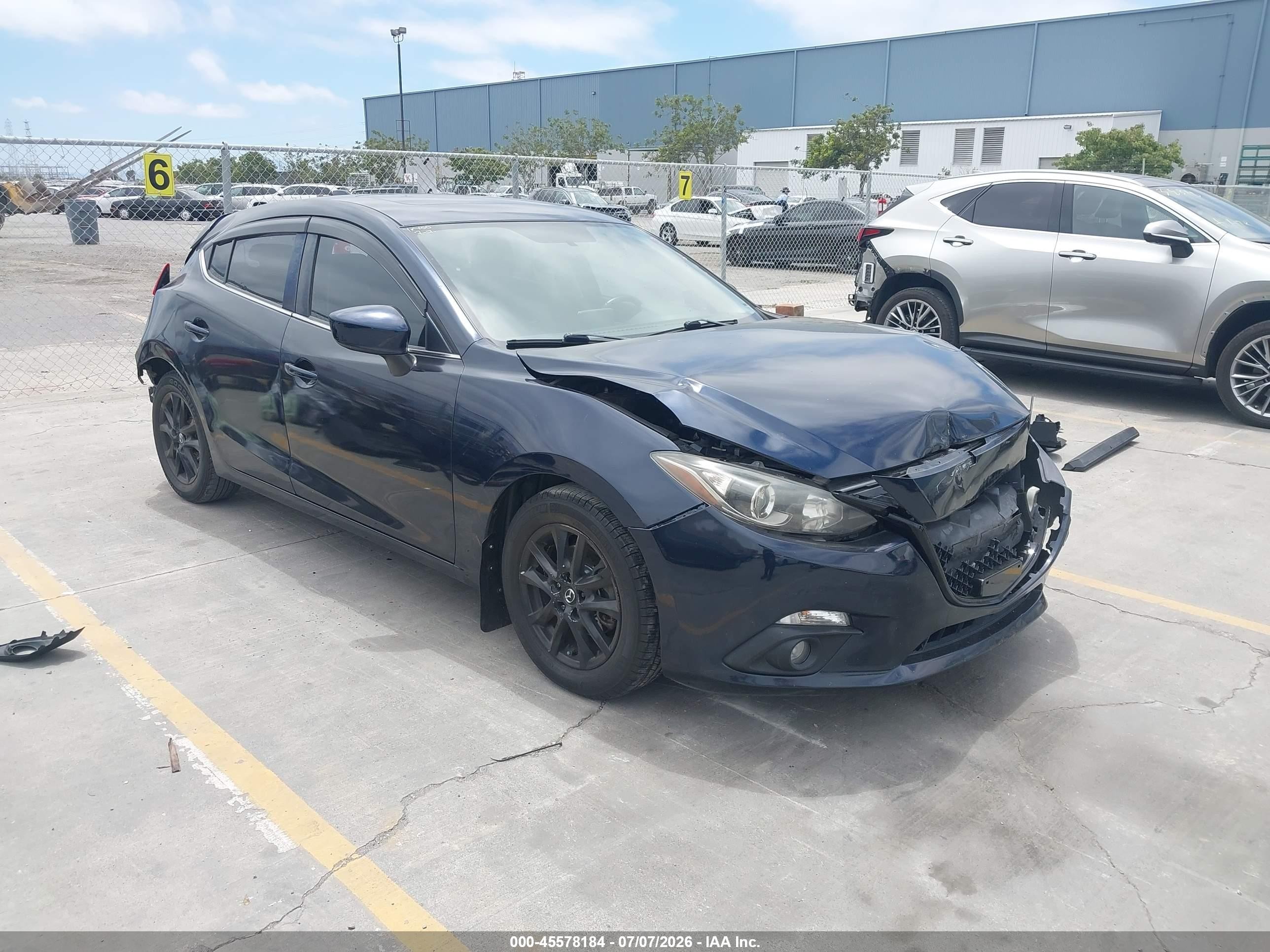 2015 Mazda Mazda3 I Grand Touring Blue vin: JM1BM1M7XF1233896