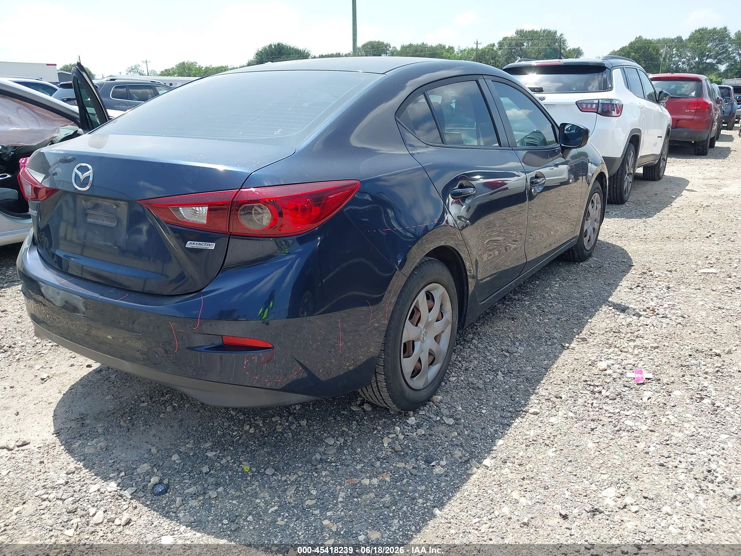 2014 Mazda Mazda3 I Sv Blue vin: JM1BM1T70E1148730