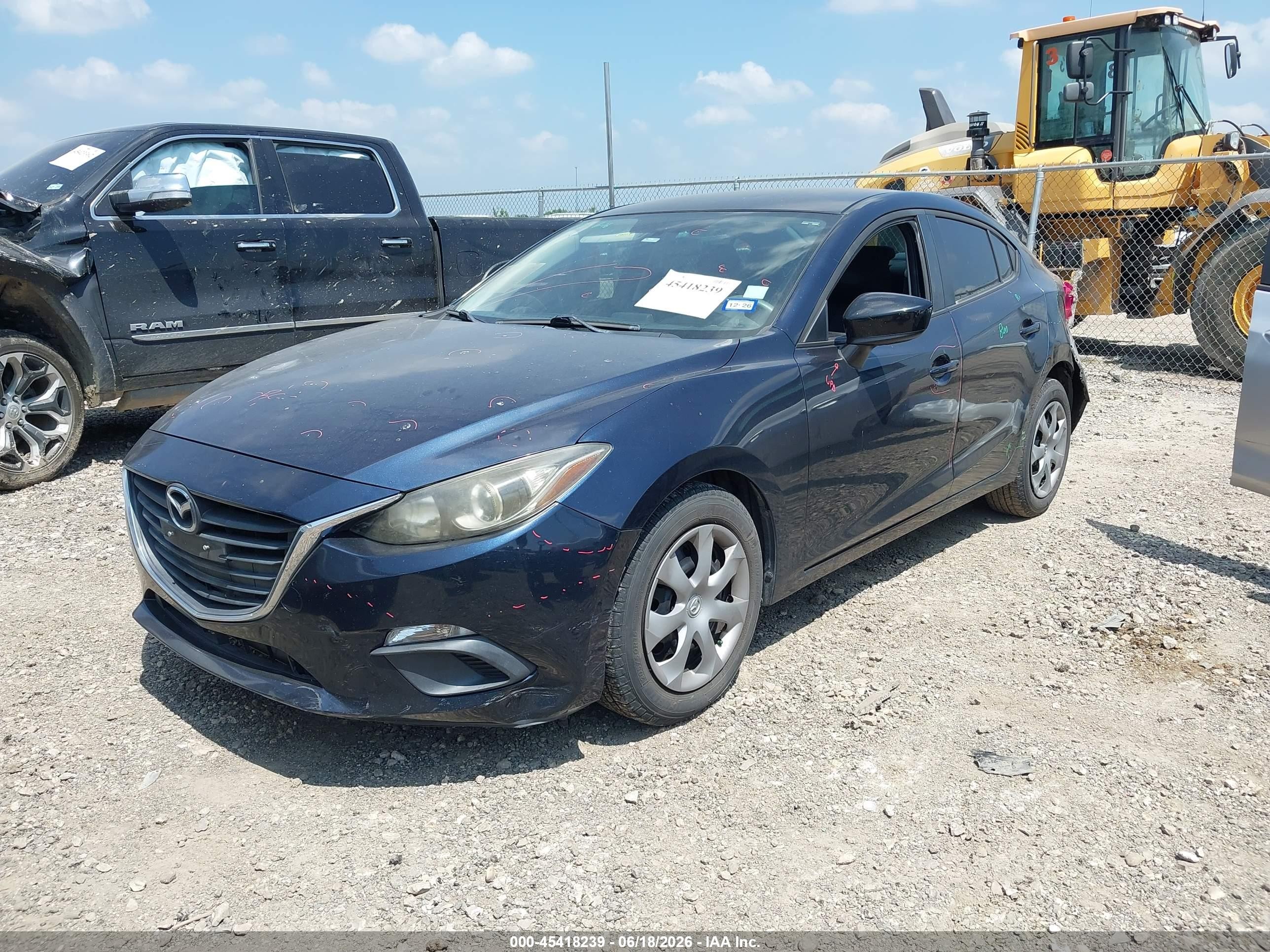 2014 Mazda Mazda3 I Sv Blue vin: JM1BM1T70E1148730
