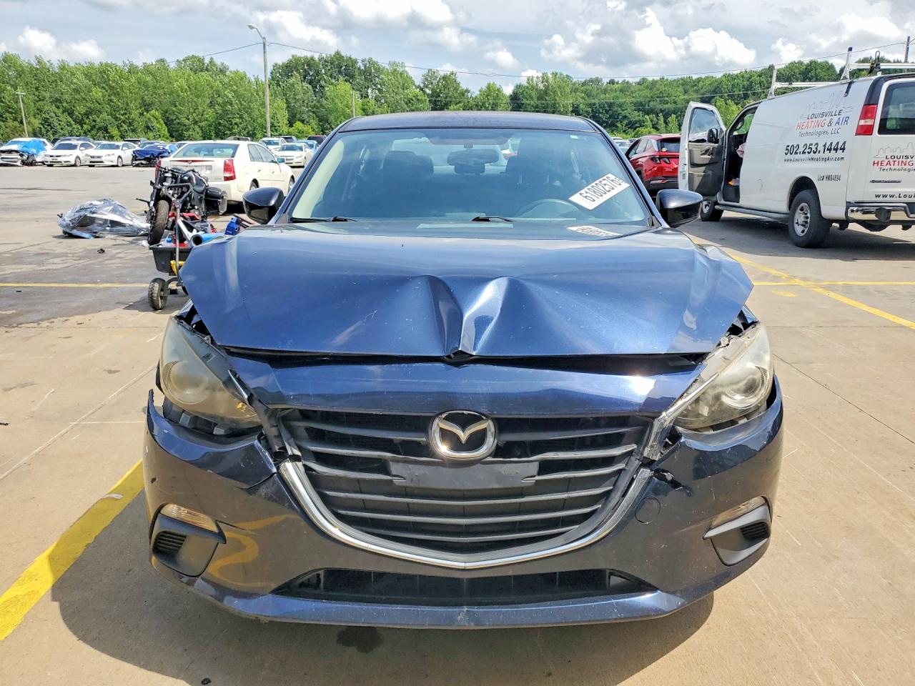 2014 Mazda 3 Sv Синий vin: JM1BM1T70E1173515
