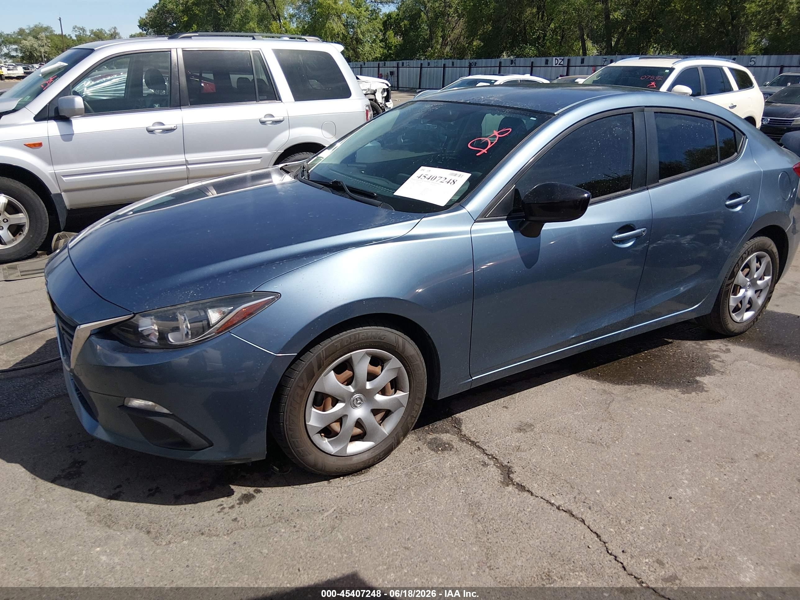 2015 Mazda Mazda3 I Sv Blue vin: JM1BM1T70F1261143