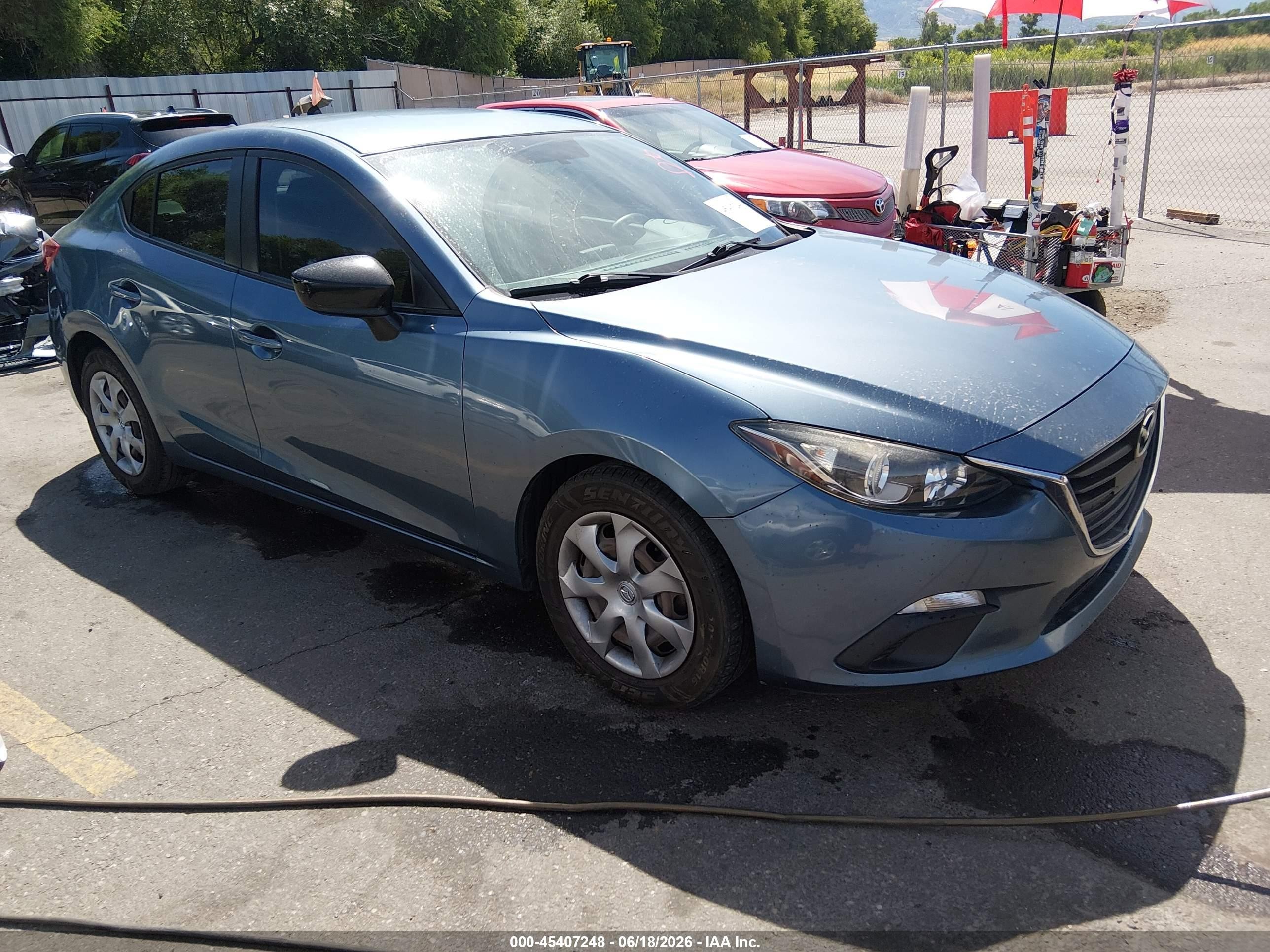 2015 Mazda Mazda3 I Sv Blue vin: JM1BM1T70F1261143